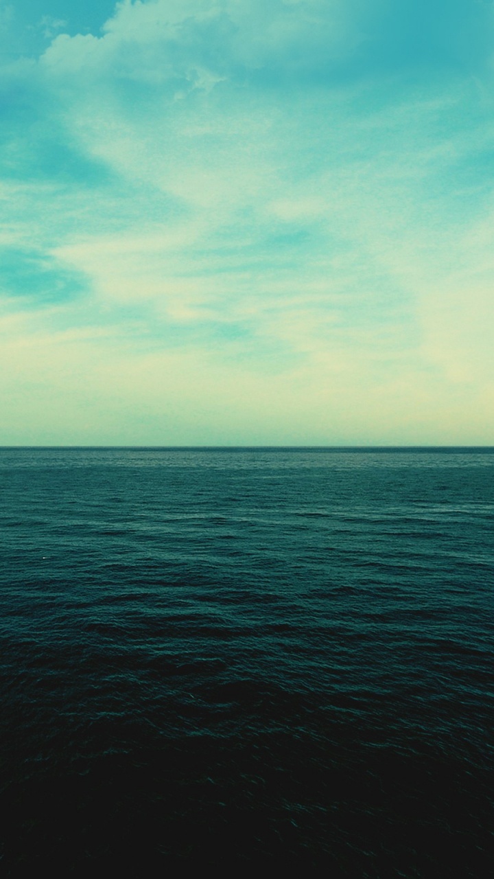 Обои горизонт, море, океан, вода, спокойный в разрешении 720x1280