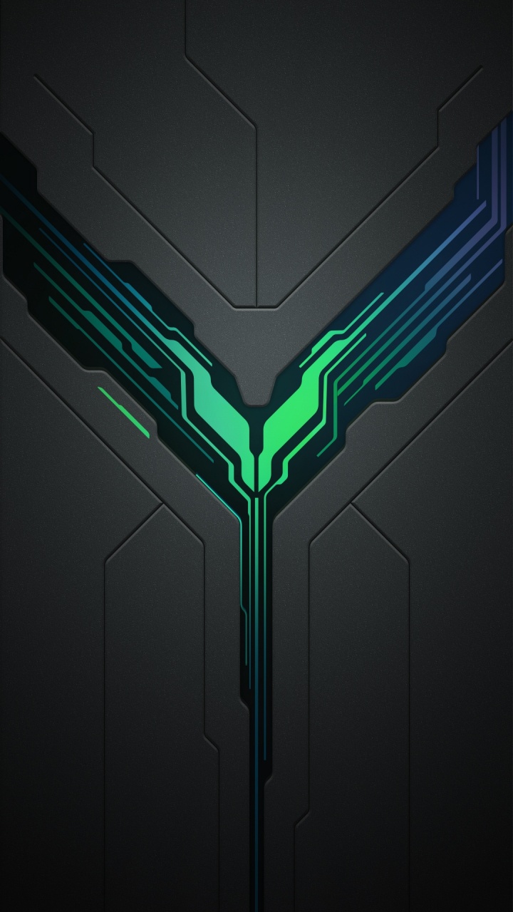 Обои Xiaomi, Blackshark 2 Pro, свет, идея, иллюстрация в разрешении 720x1280