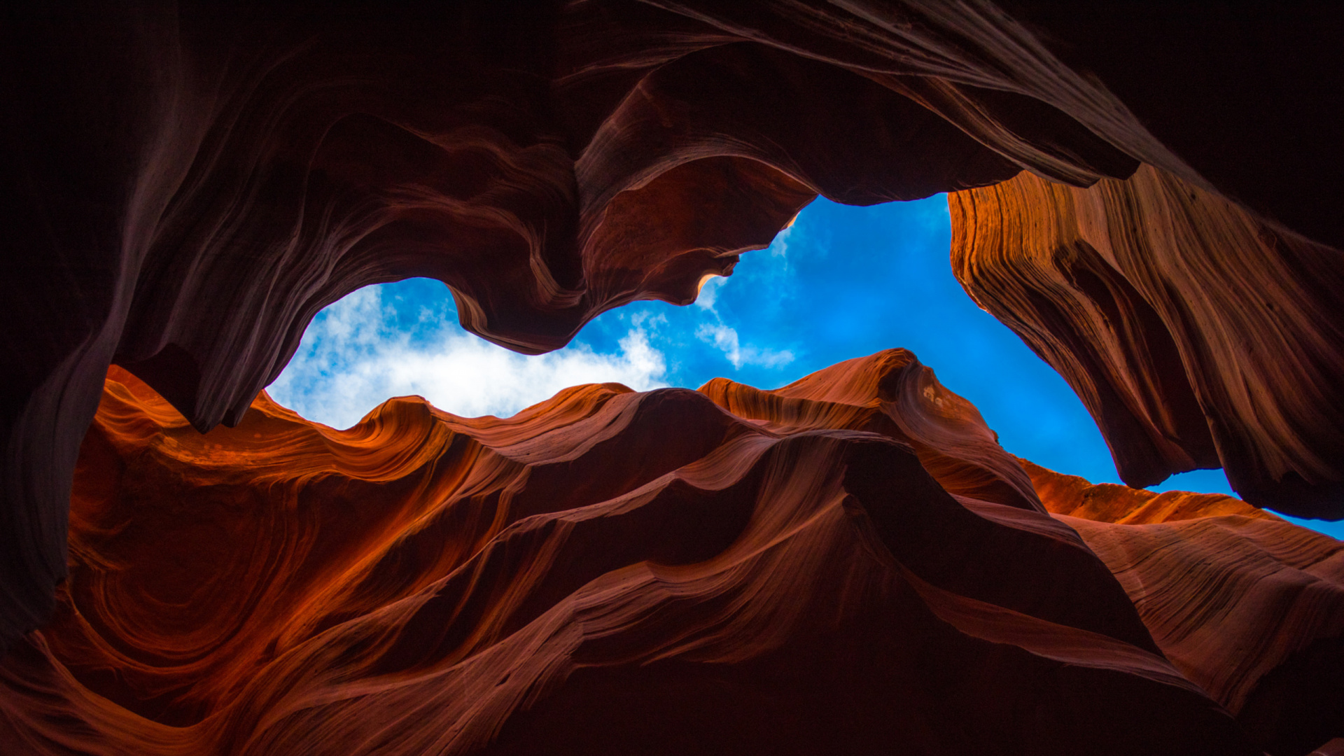 Обои каньон антилопы, каньон, графика, космос, свет в разрешении 1920x1080