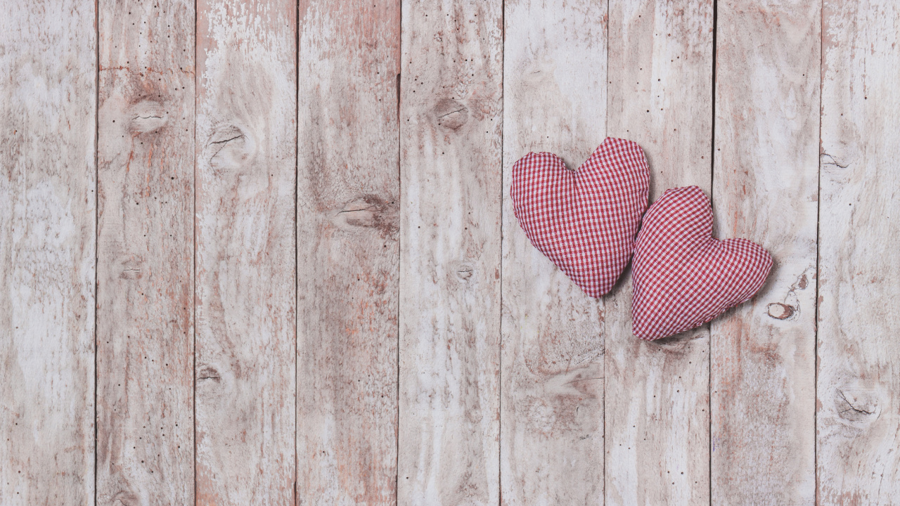 Обои сердце, День Святого Валентина, розовый, древесина, узор в разрешении 1280x720