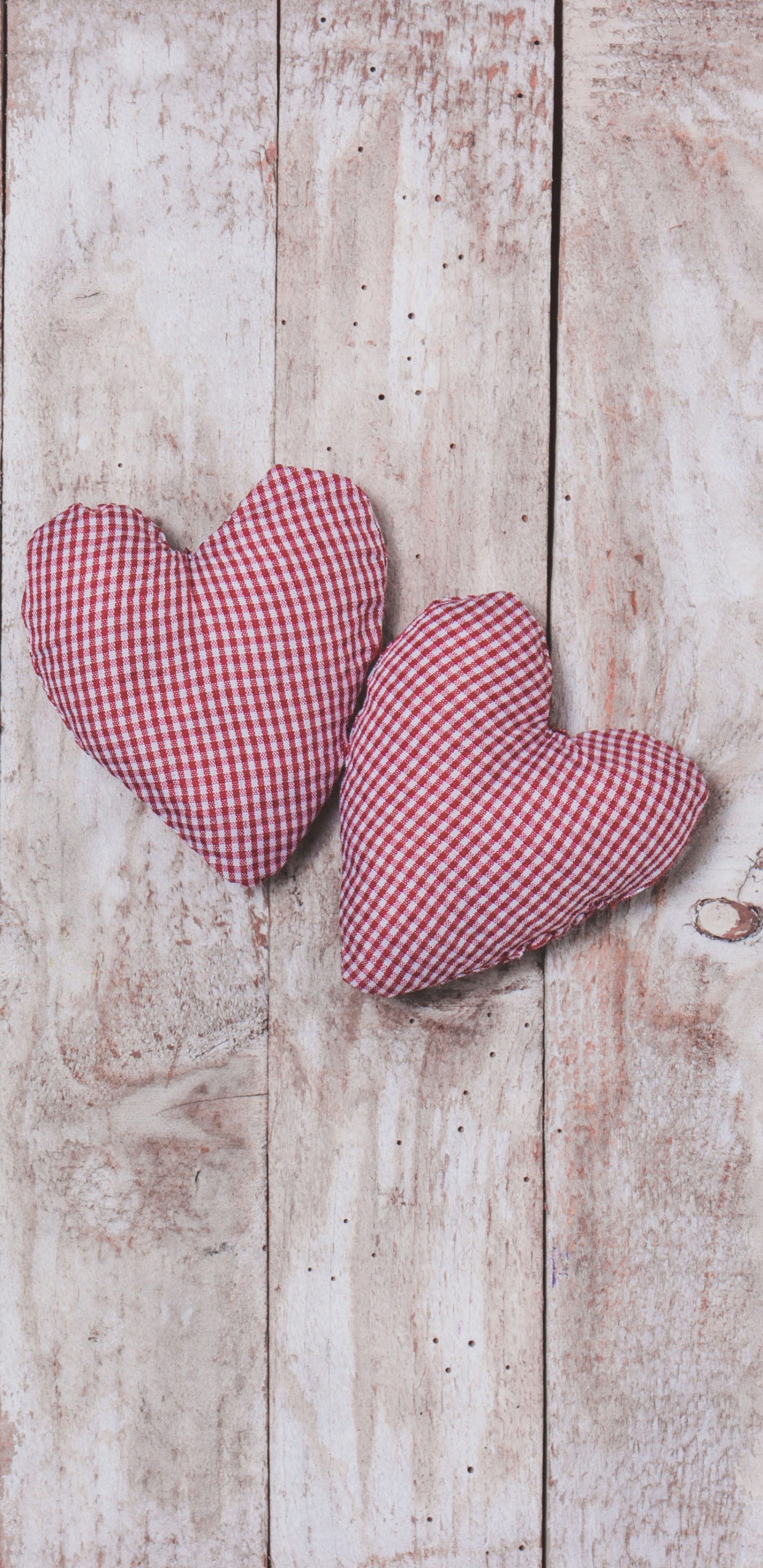Обои сердце, День Святого Валентина, розовый, древесина, узор в разрешении 1440x2960