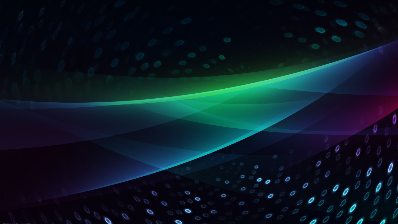 Обои синий, зеленый, свет, космос, атмосфера в разрешении 1280x720