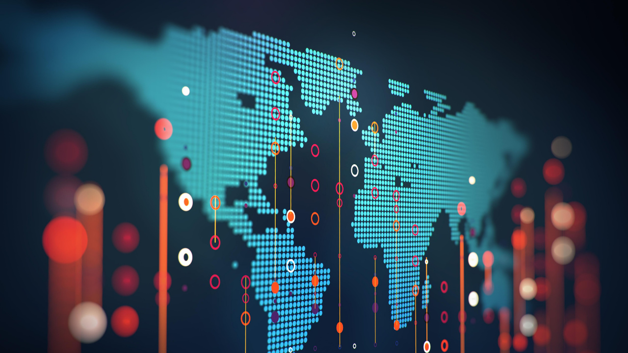 Обои цифровые данные, линия, данные, свет, Информационные технологии в разрешении 1280x720
