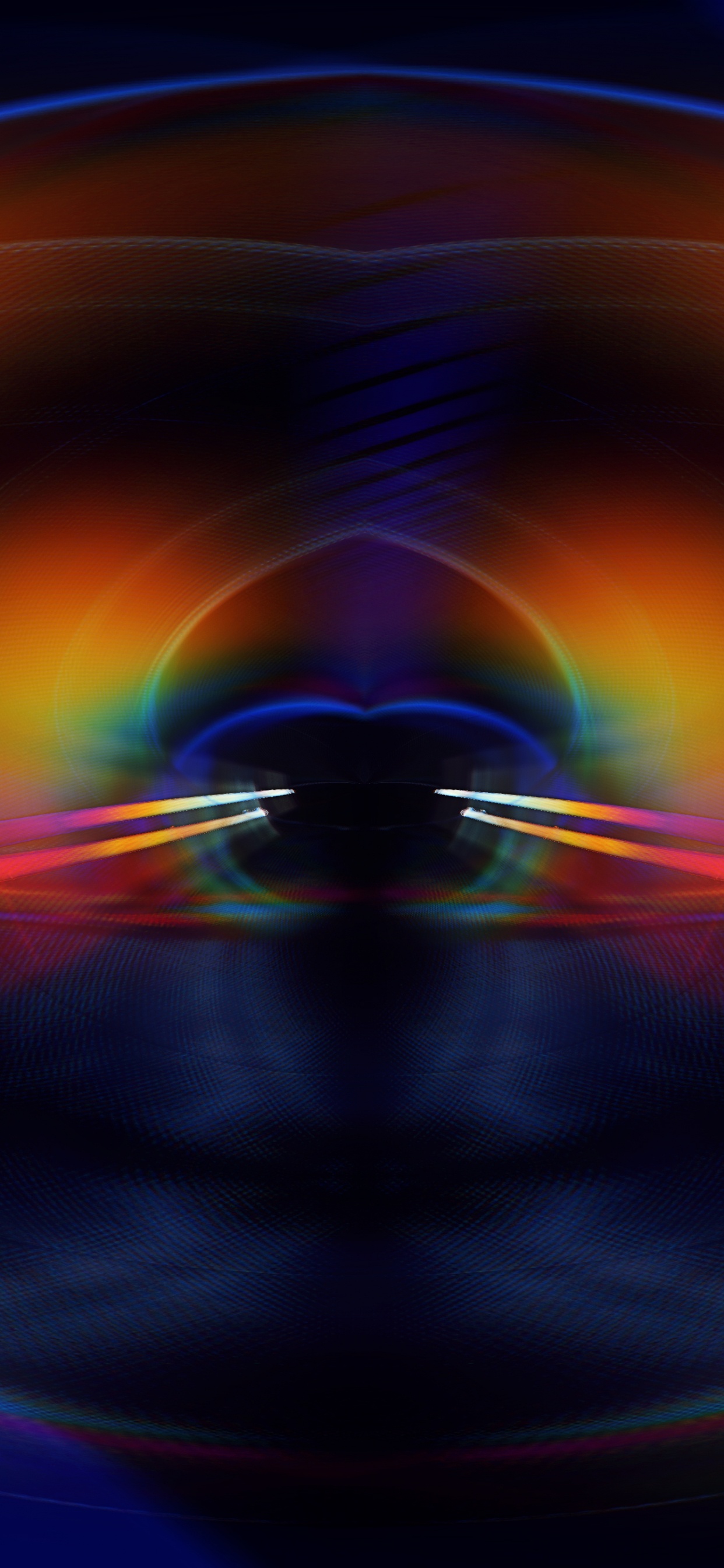 Обои свет, технологии, психоделическое искусство, арт, фрактальное искусство в разрешении 1242x2688