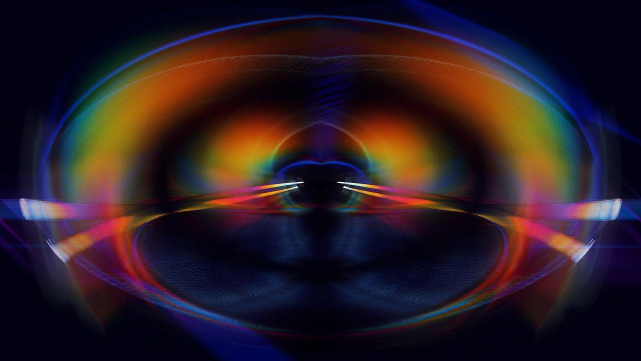 Обои свет, технологии, психоделическое искусство, арт, фрактальное искусство в разрешении 1280x720