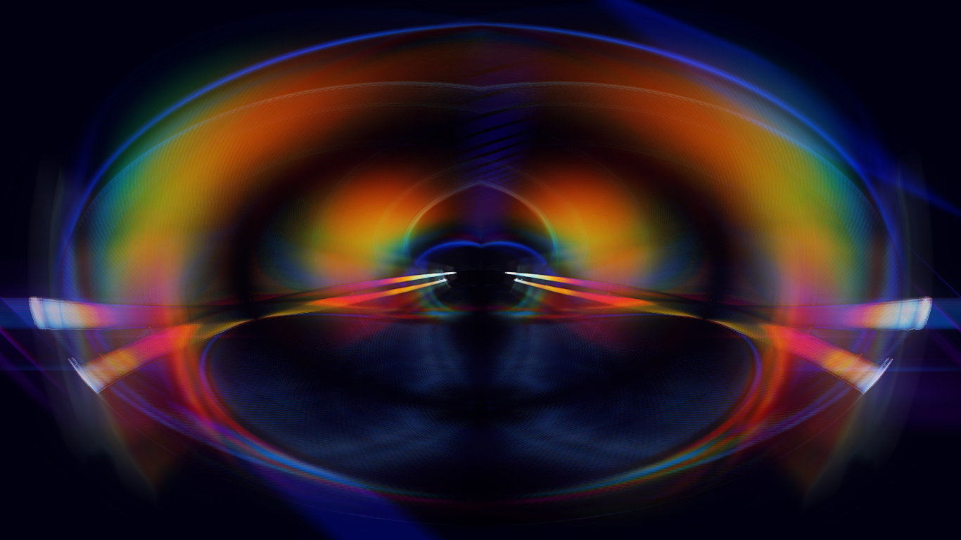 Обои свет, технологии, психоделическое искусство, арт, фрактальное искусство в разрешении 1366x768