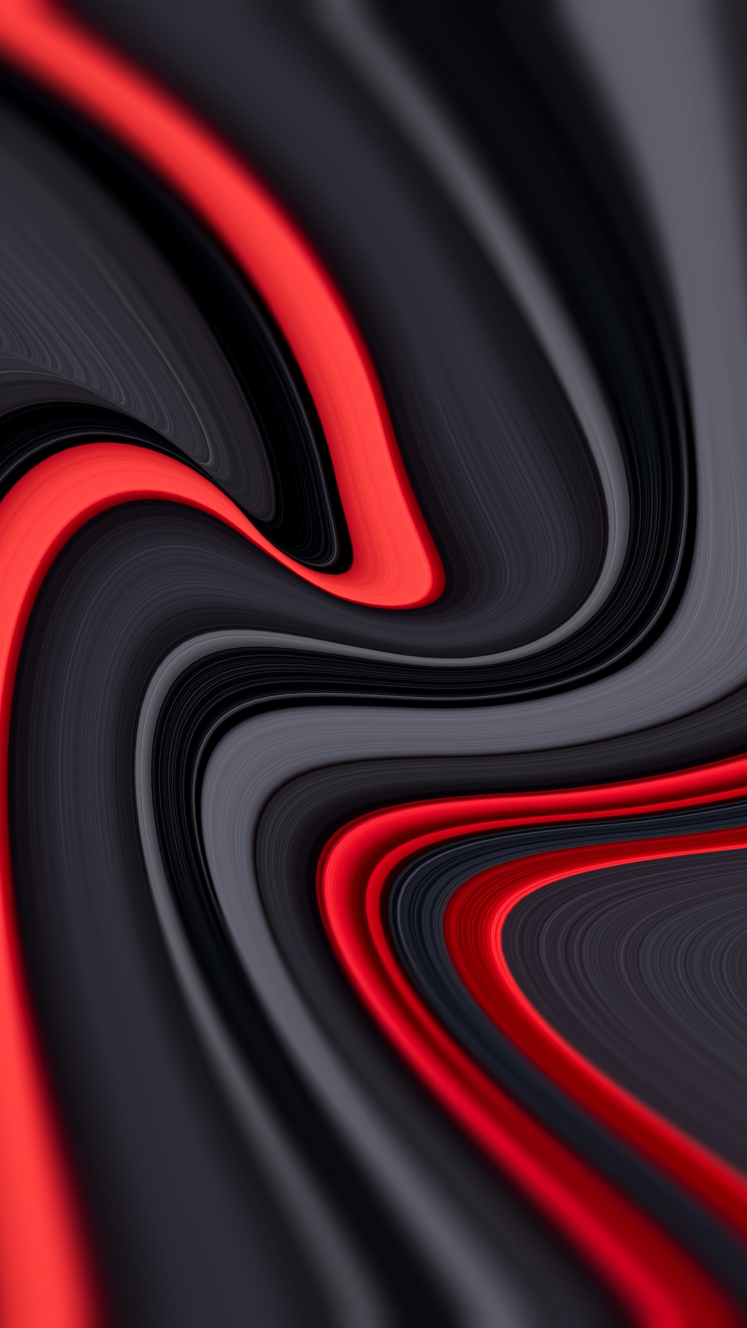 Обои Апельсин, абстрактное искусство, красочность, серый цвет, красный цвет в разрешении 1080x1920