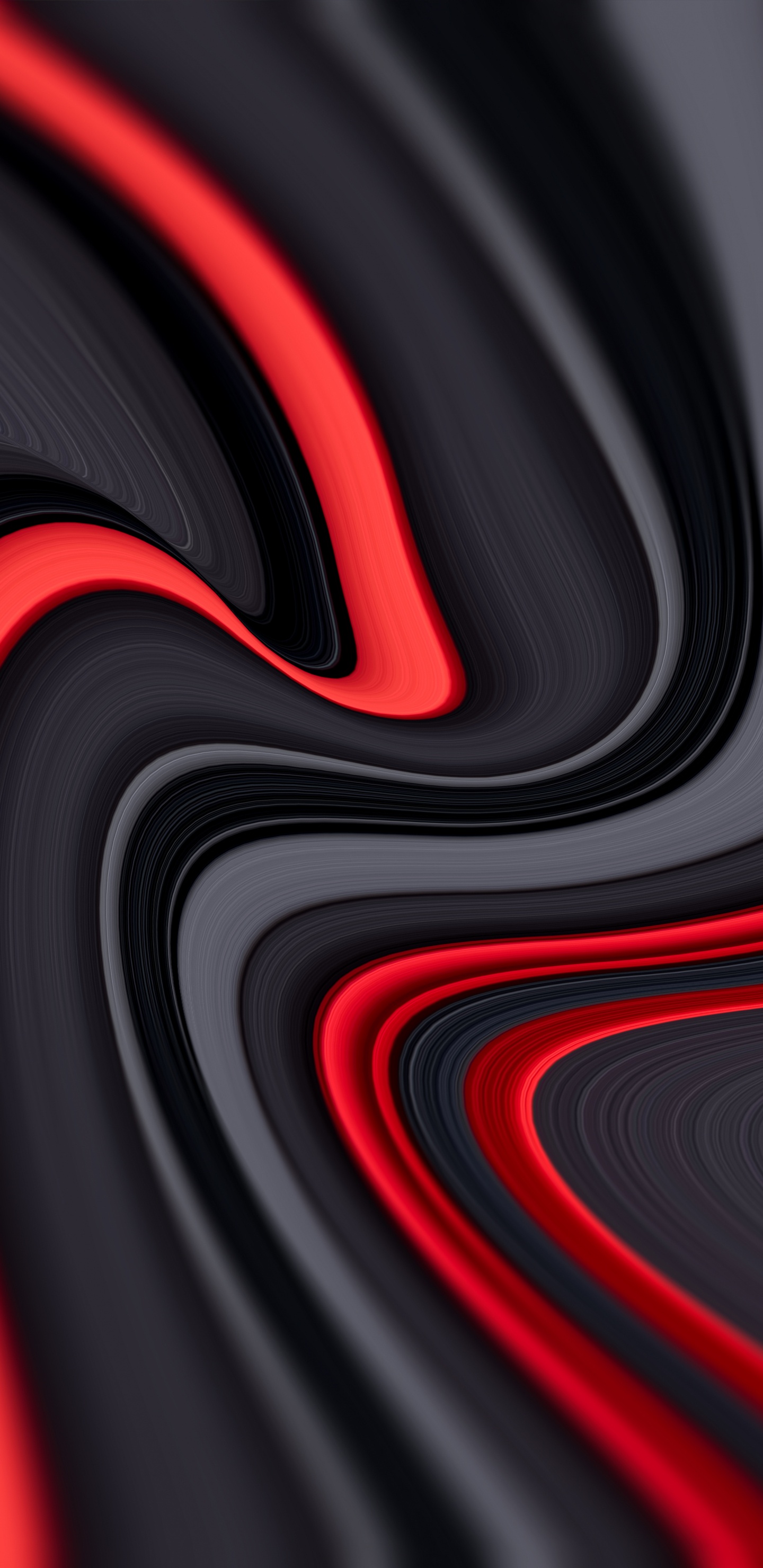 Обои Апельсин, абстрактное искусство, красочность, серый цвет, красный цвет в разрешении 1440x2960