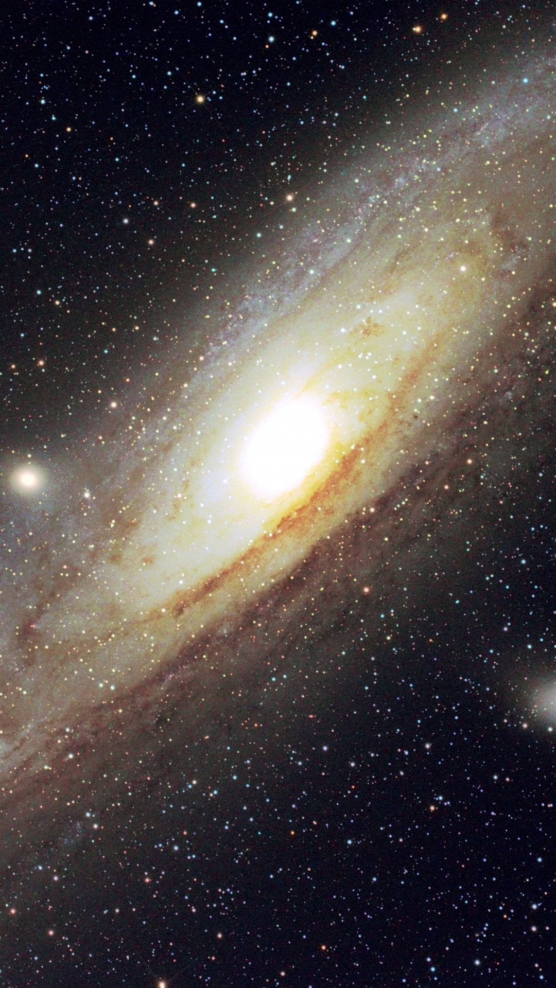 Обои Галактика Андромеды, Галактика, Астрономия, космическое пространство, атмосфера в разрешении 1080x1920