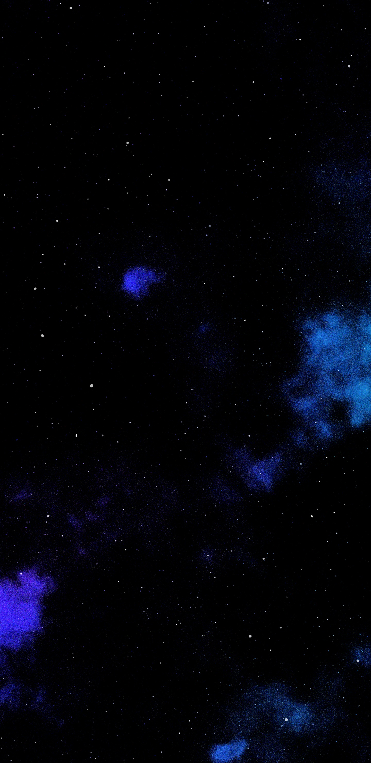 Обои атмосфера, Астрономия, синий, туманность, Галактика в разрешении 1440x2960