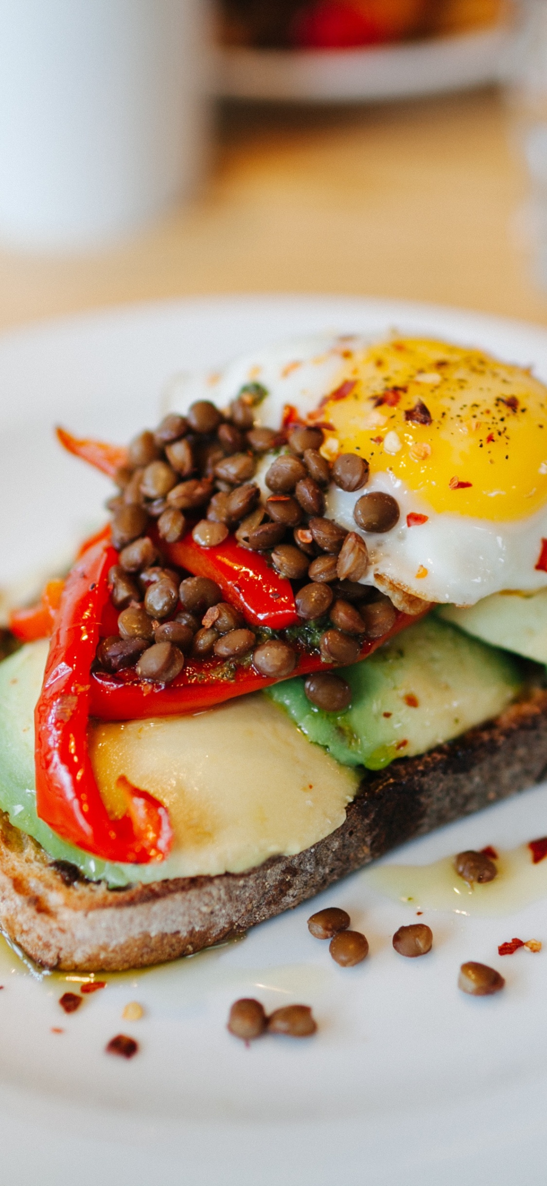 Обои завтрак, яйцо, блюда, пища, ингредиент в разрешении 1125x2436