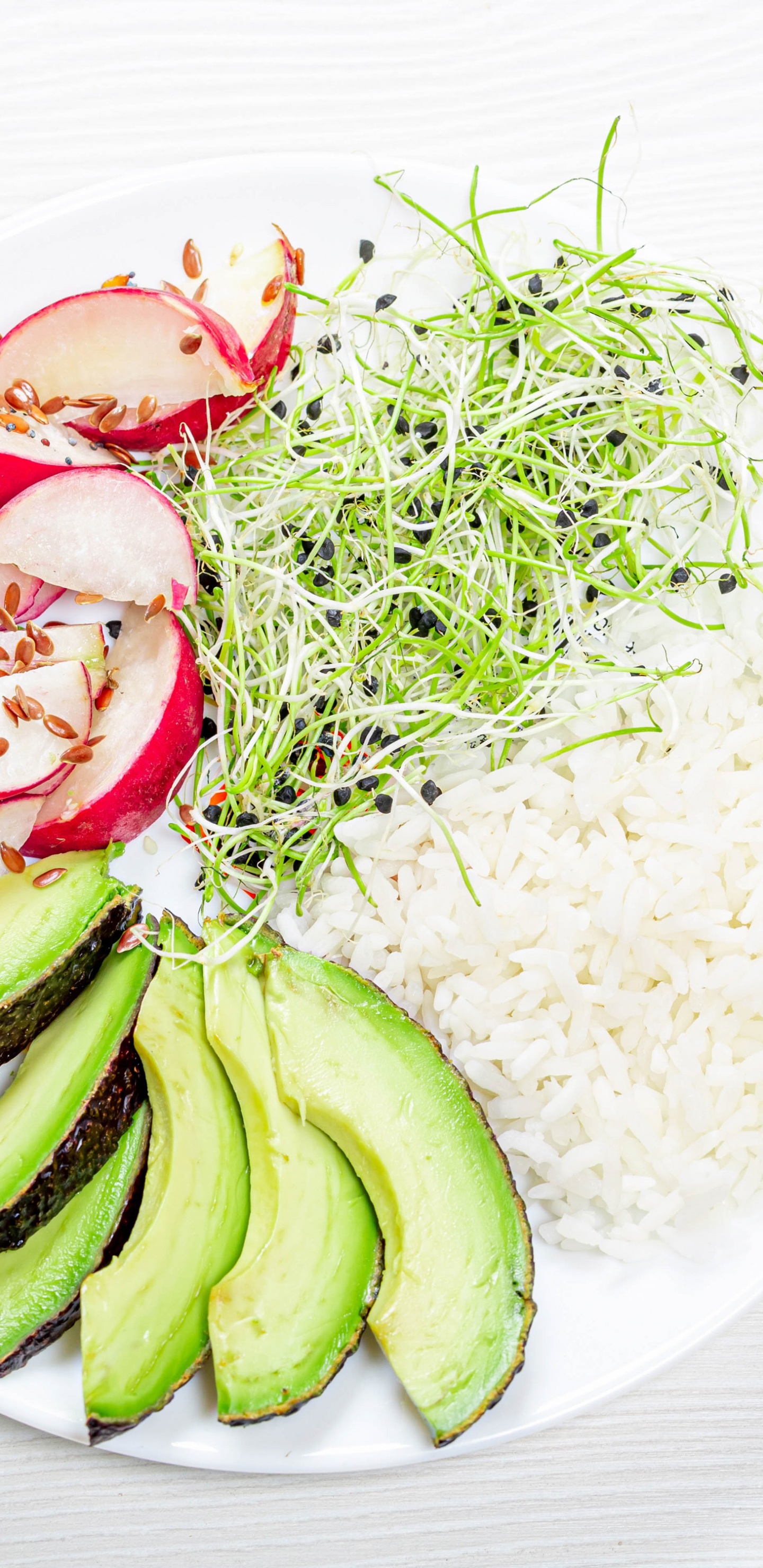 Обои платье, вилка, овощ, авокадо, пища в разрешении 1440x2960