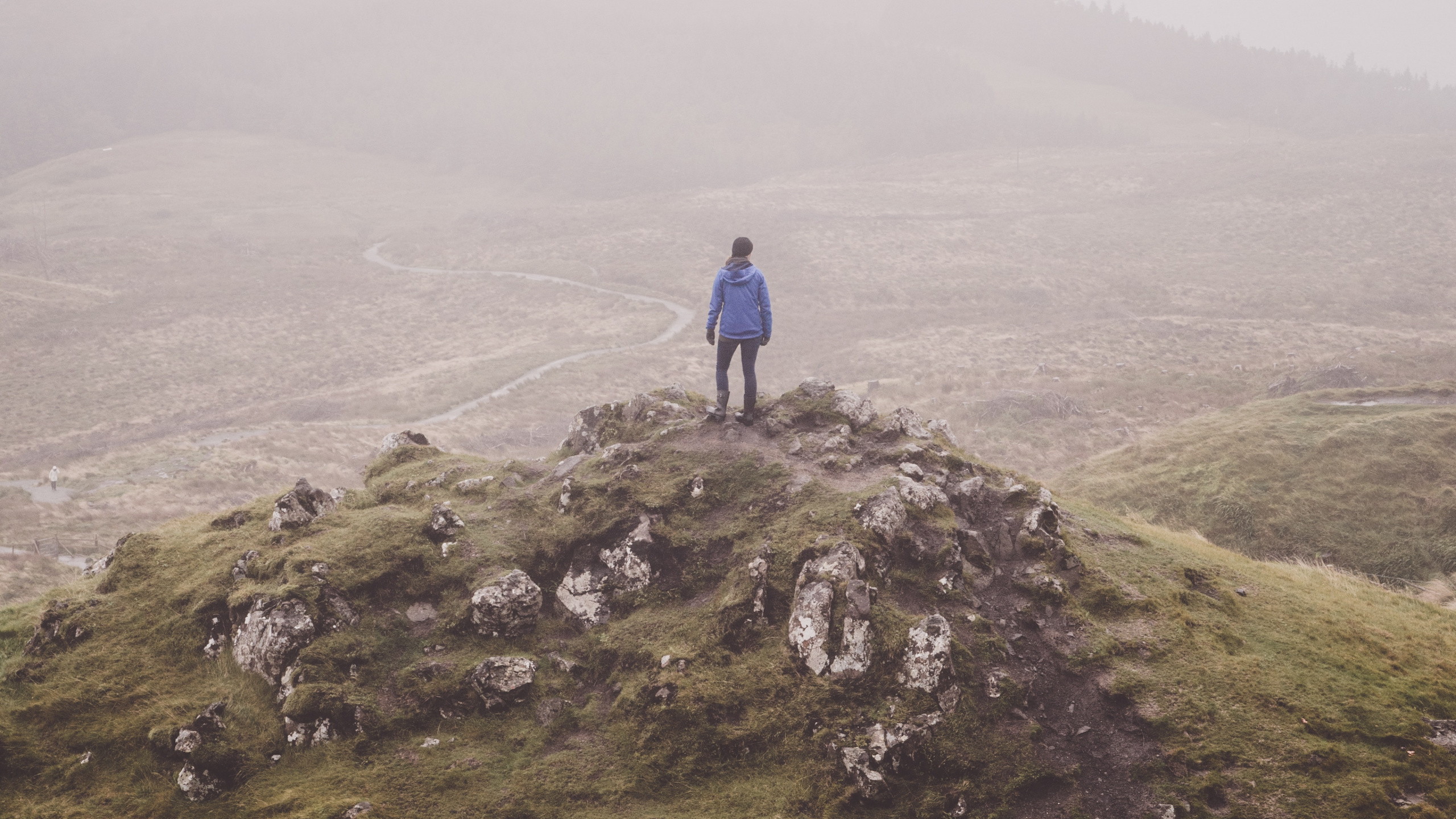 Обои нагорье, холм, гора, Displate, организация в разрешении 2560x1440