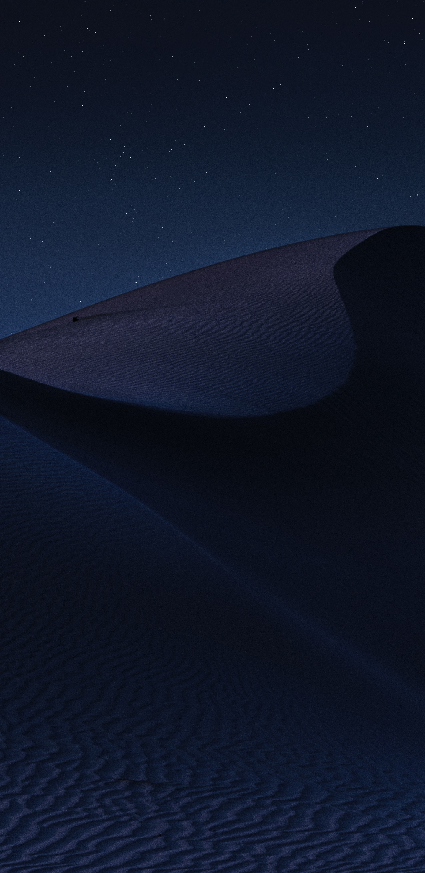 Обои ночь, синий, черный, атмосфера, окружающая среда в разрешении 1440x2960