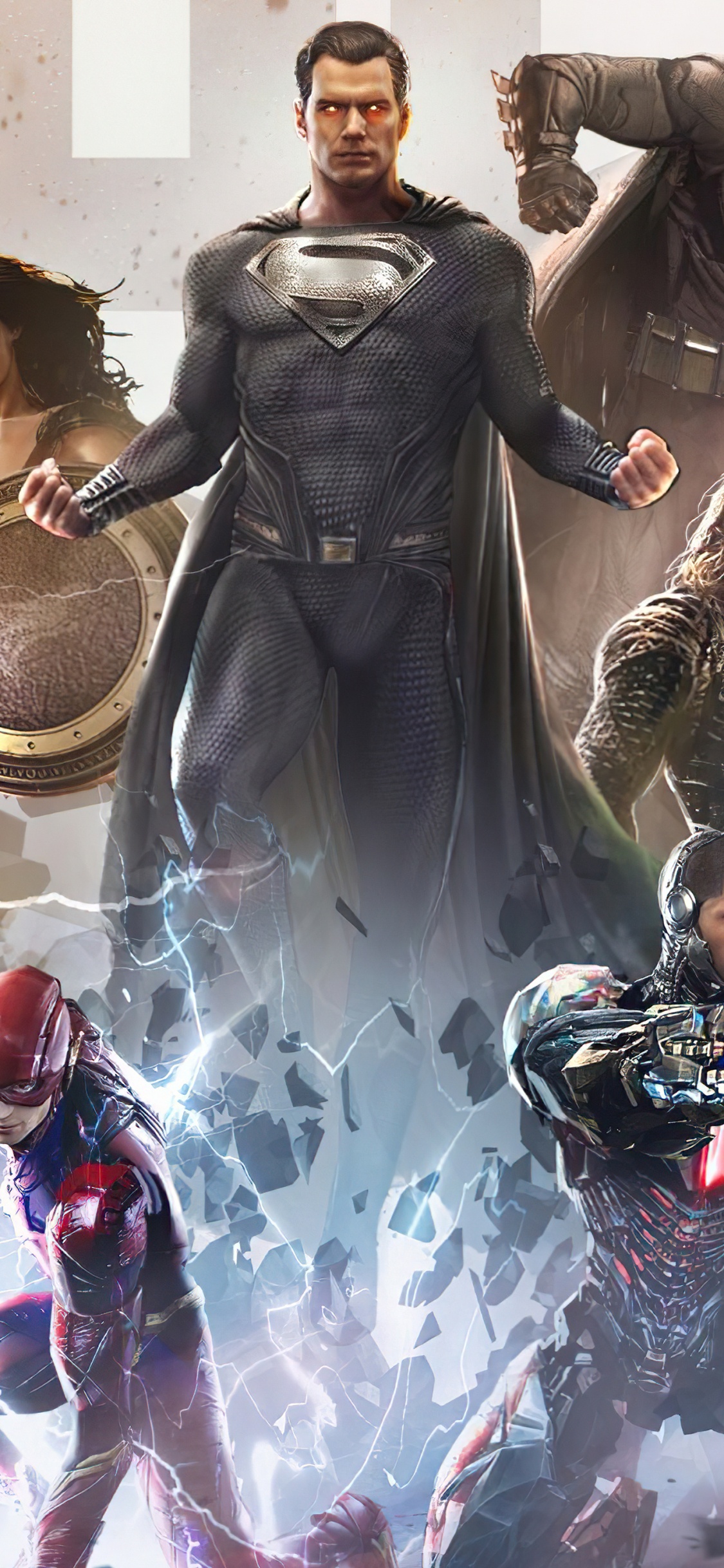 Обои Супермен, Лига справедливости, Зак Снайдерс лига справедливости, Зак Снайдер, Джаред Лето в разрешении 1125x2436
