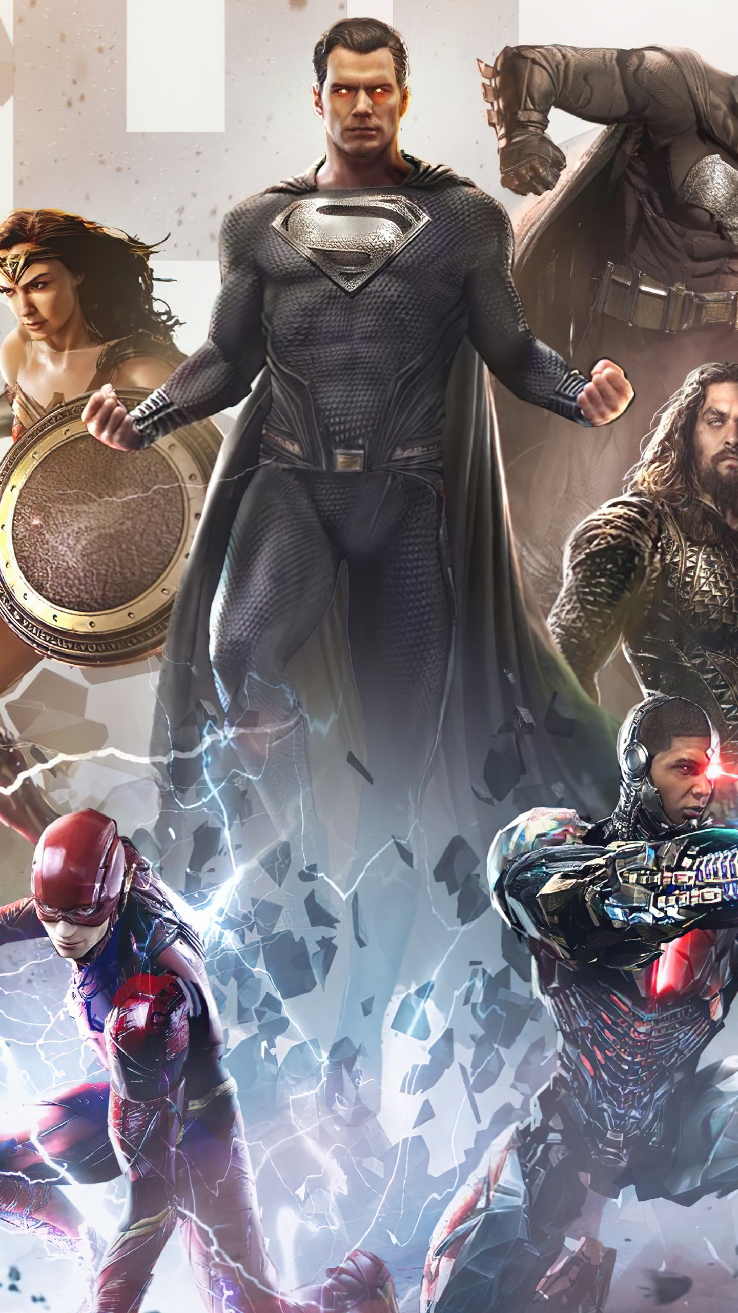 Обои Супермен, Лига справедливости, Зак Снайдерс лига справедливости, Зак Снайдер, Джаред Лето в разрешении 1440x2560