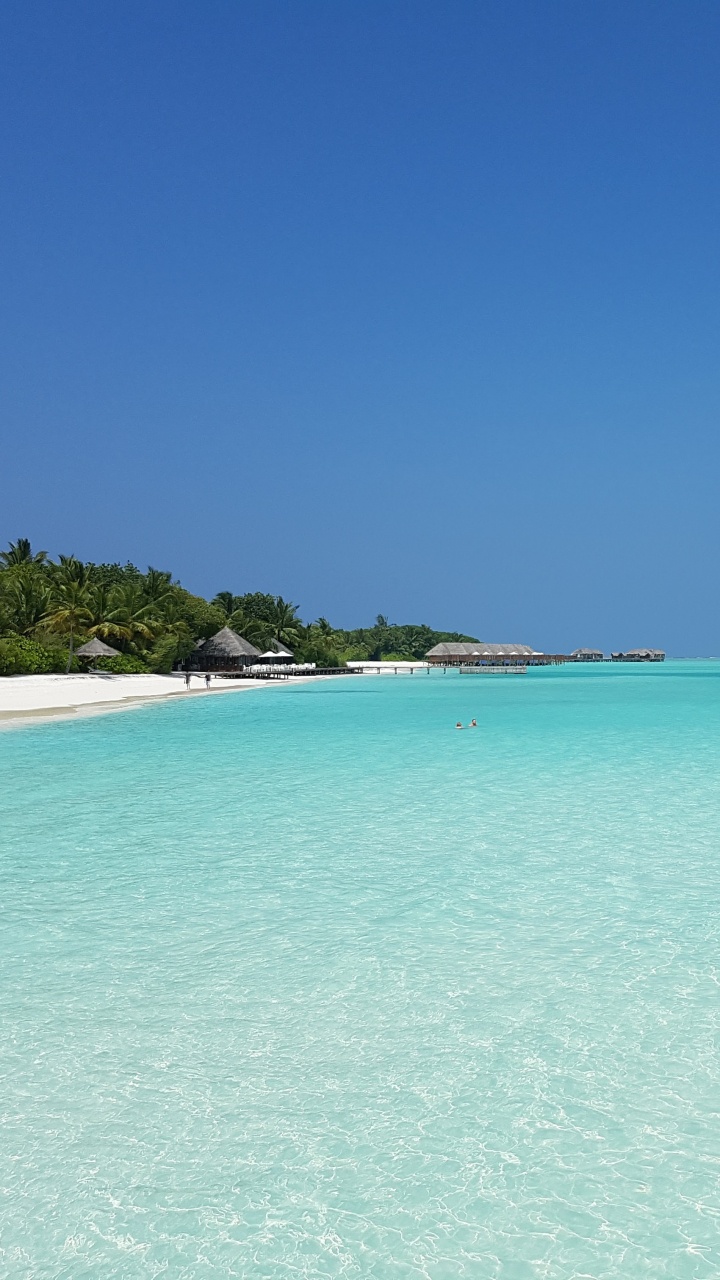 Обои море, Мальдивы, пляж, Атолл, отпуск в разрешении 720x1280