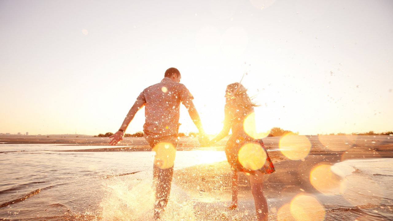 Обои вода, забава, солнечный свет, лето, утро в разрешении 1280x720