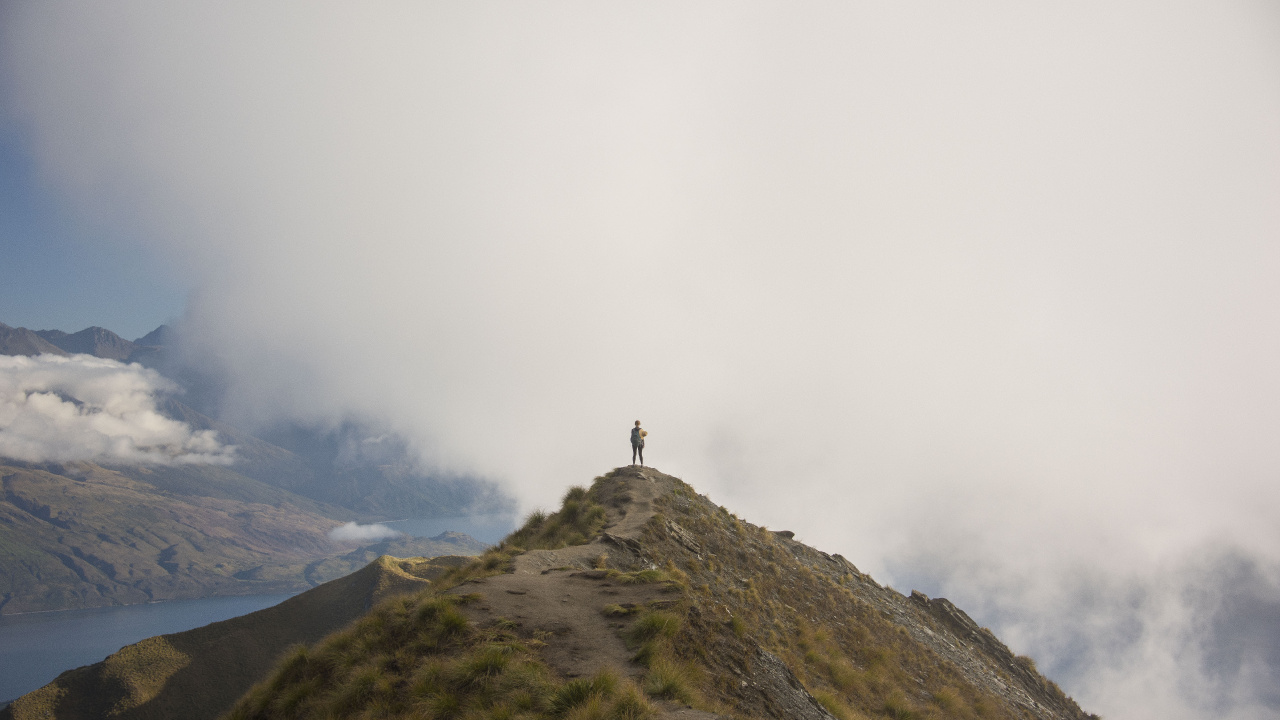 Обои горный рельеф, гора, нагорье, хребет, горный хребет в разрешении 1280x720