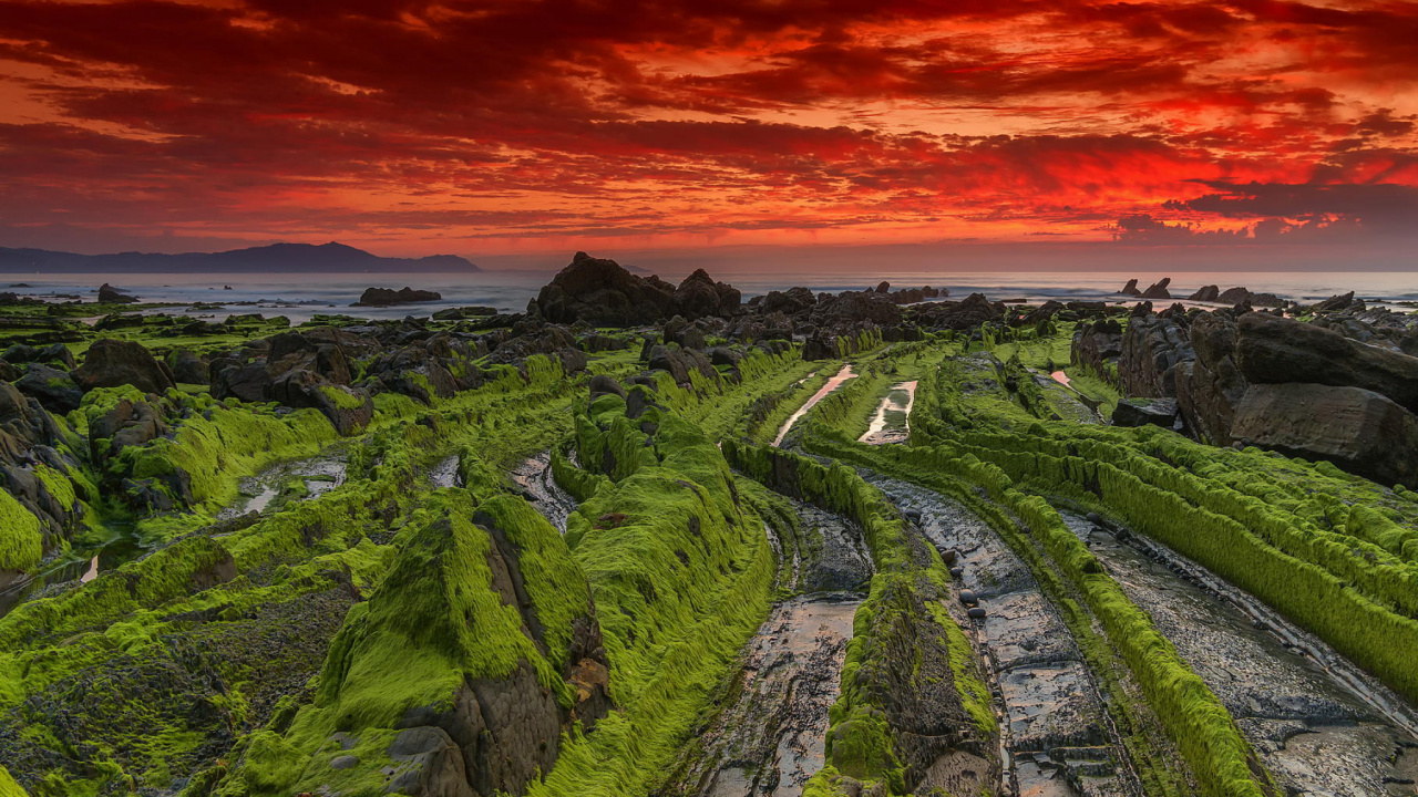 Обои природа, горизонт, утро, облако, горы в разрешении 1280x720