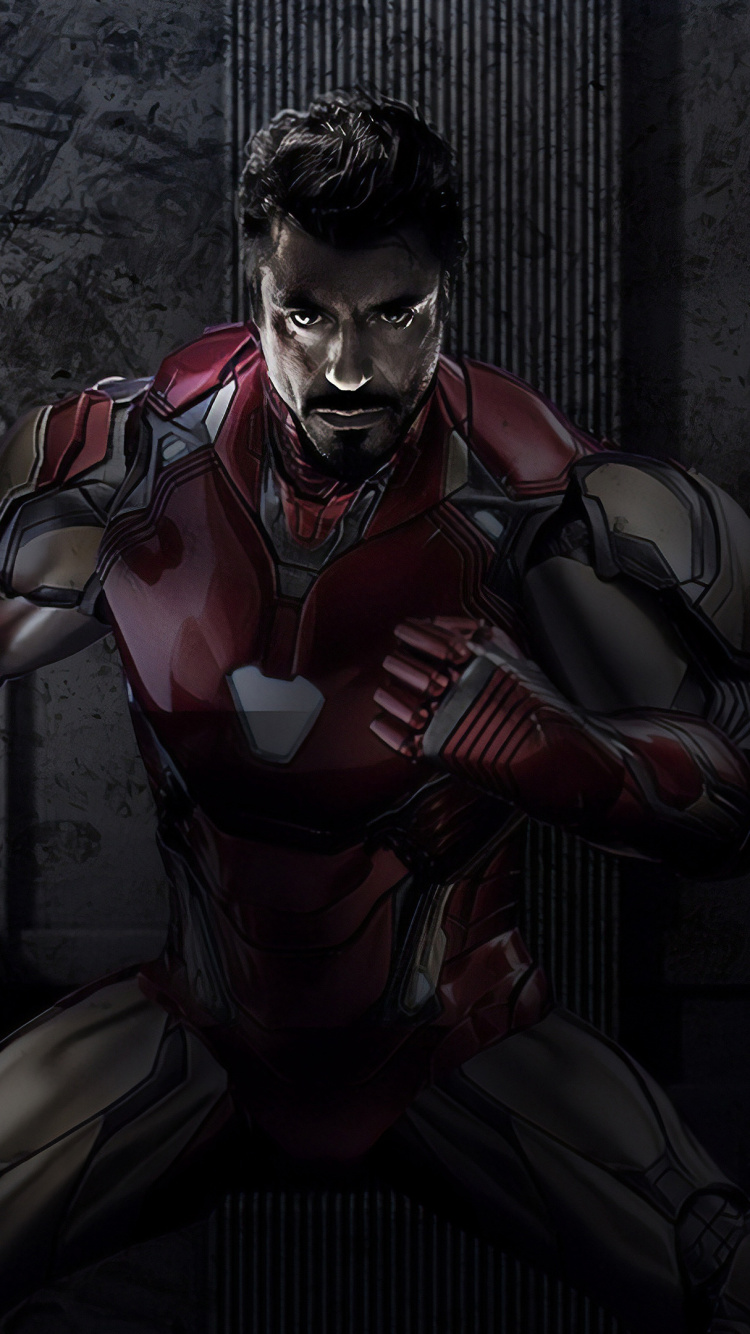 Обои Железный человек, ТОР, мститель, компьютерная игра, темнота в разрешении 750x1334