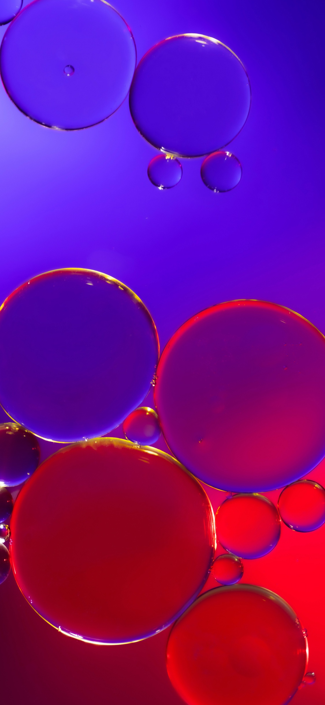 Обои свет, вода, жидкий, пурпур, лазурный в разрешении 1125x2436