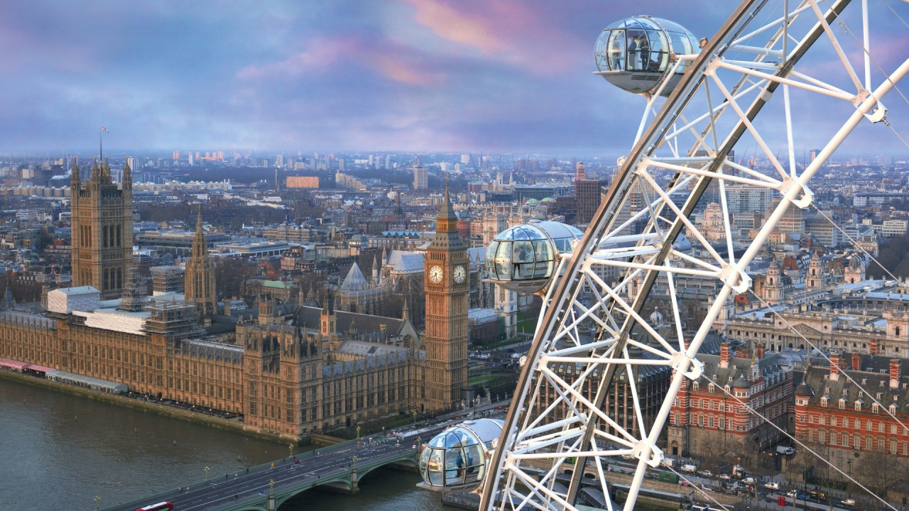 Обои река темза, Городские Круизы, тауэрский мост, лондонский Тауэр, Вид из шарда в разрешении 1280x720