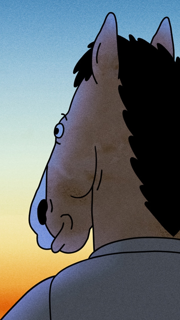 Обои нетфликс, мультсериал, конь, волосы, грива в разрешении 720x1280