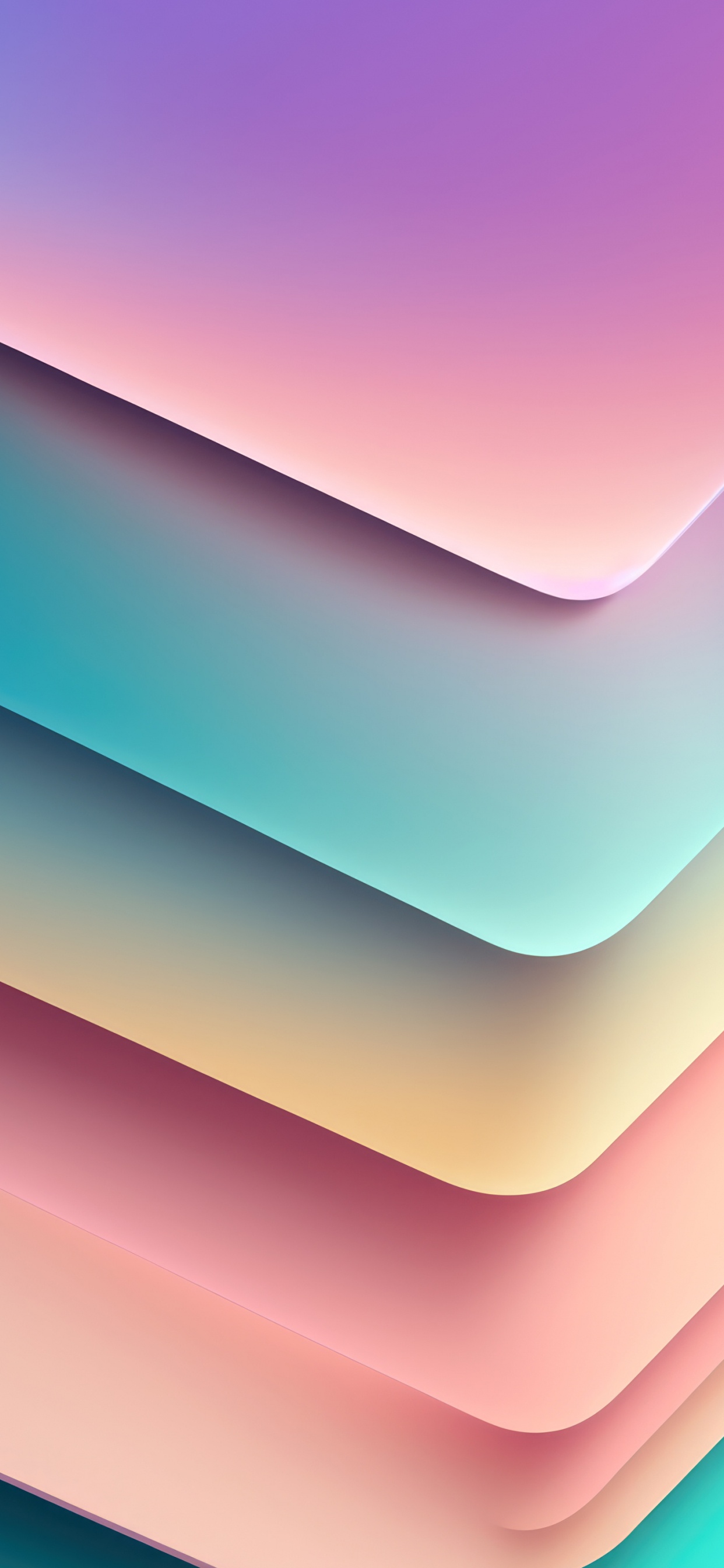 Обои арт, графический дизайн, лазурный, Оранжевый цвет, склон в разрешении 1242x2688