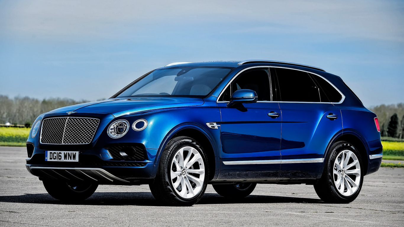 Обои bentley continental gt, Бентли Моторс Лимитед, Бентли, авто, Бентли Bentayga может внедорожник синий в разрешении 1366x768