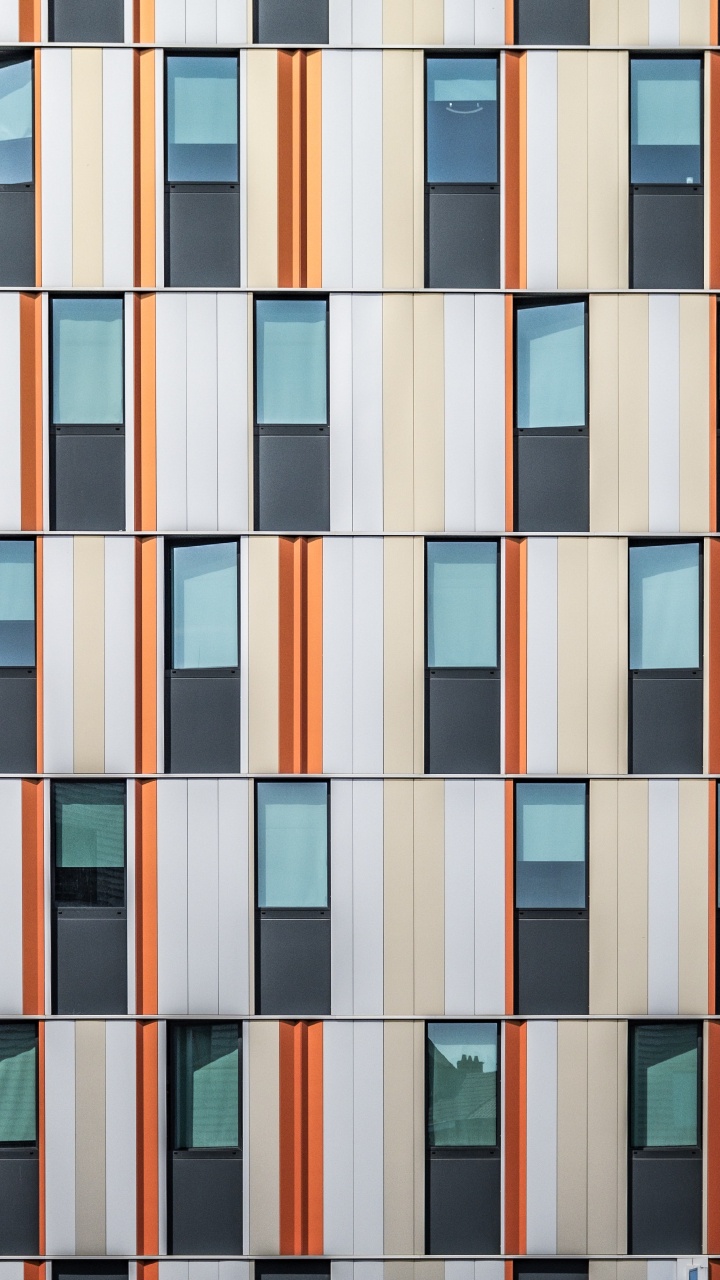 Обои симметричная архитектура 5k, архитектура, симметрия, дизайн, архитектор в разрешении 720x1280