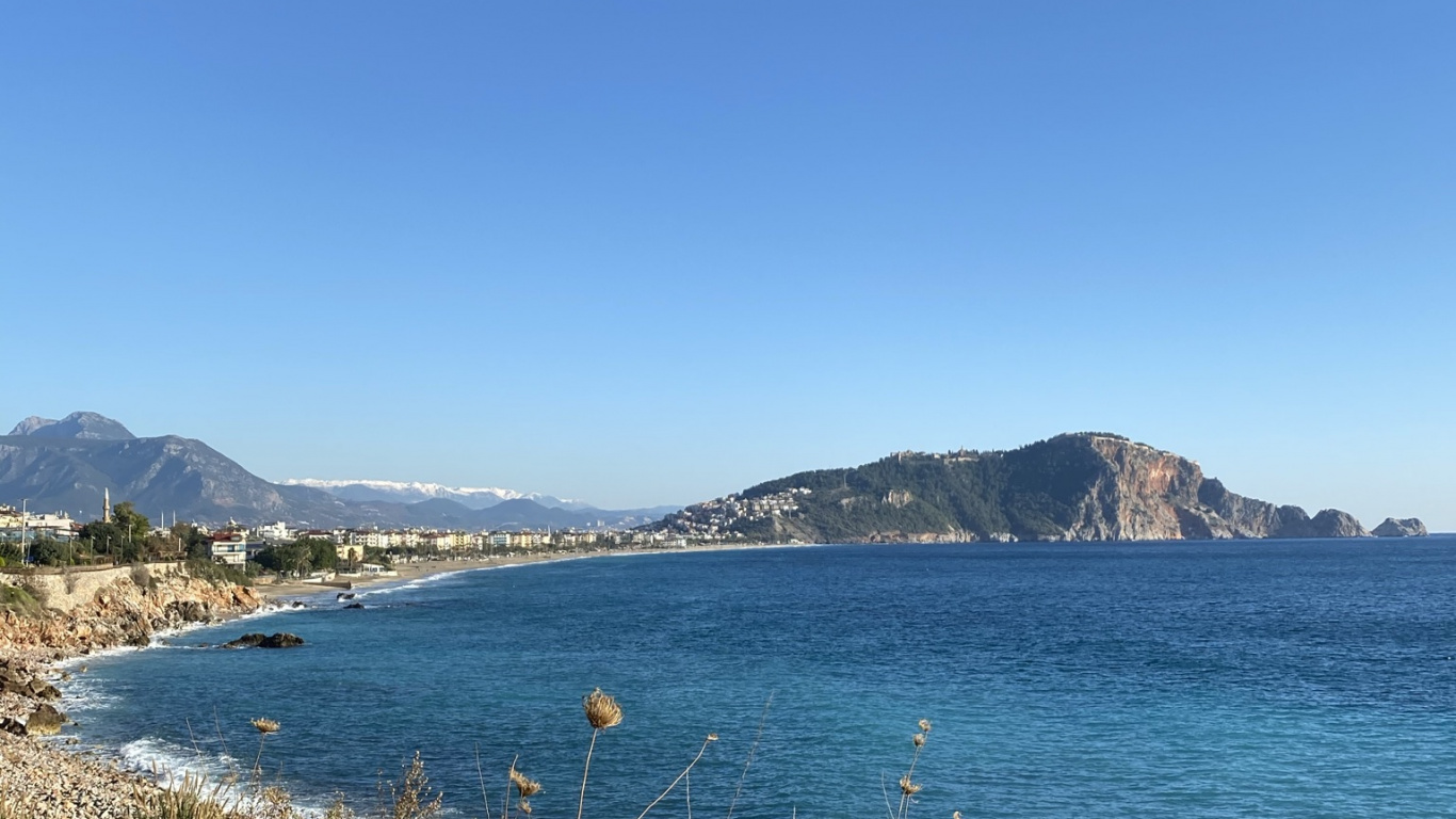 Обои Клеопатра Бич, побережье, пляж, Камейрос, жилье в разрешении 1366x768