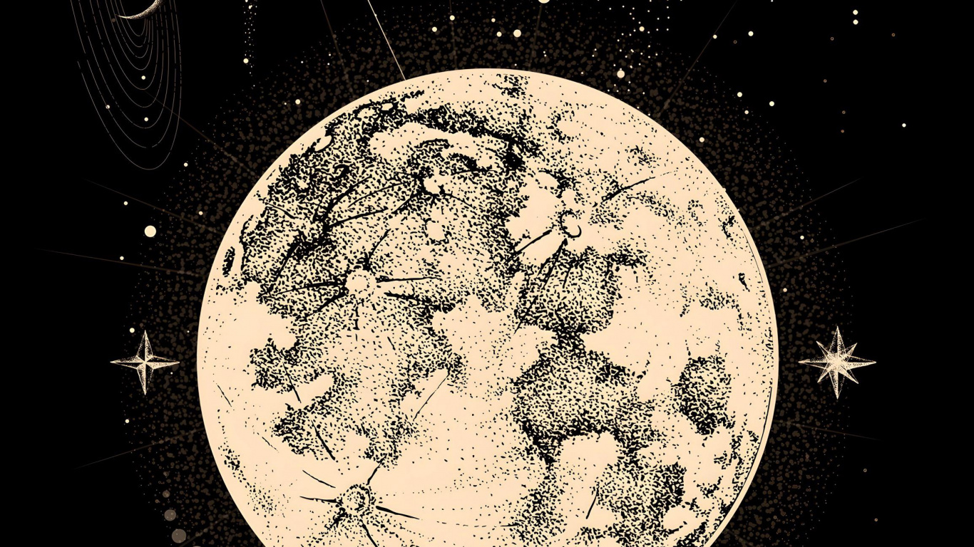 Обои арт для телефона, арт, цифровое искусство, постер, абстрактное искусство в разрешении 1366x768