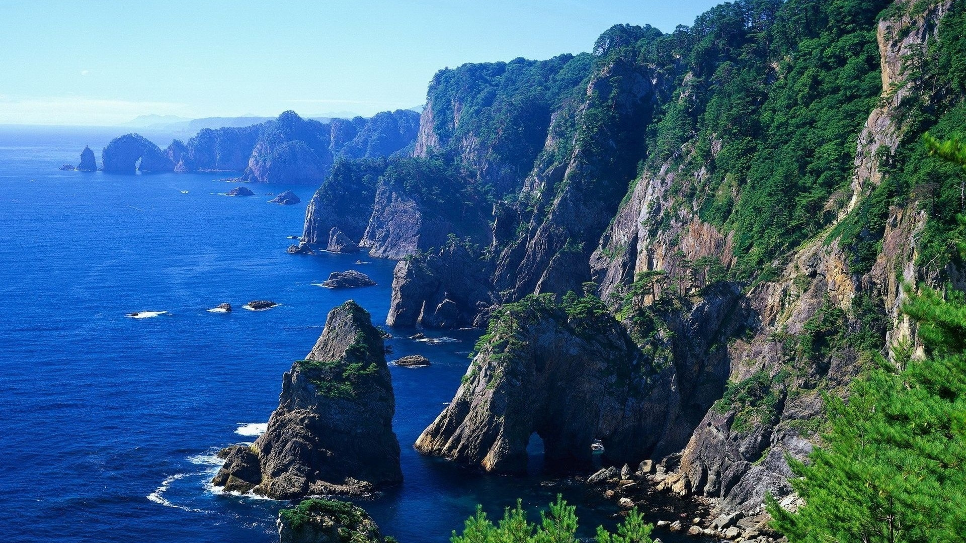 Обои побережье, обрыв, klippe, мыс, рок в разрешении 1920x1080