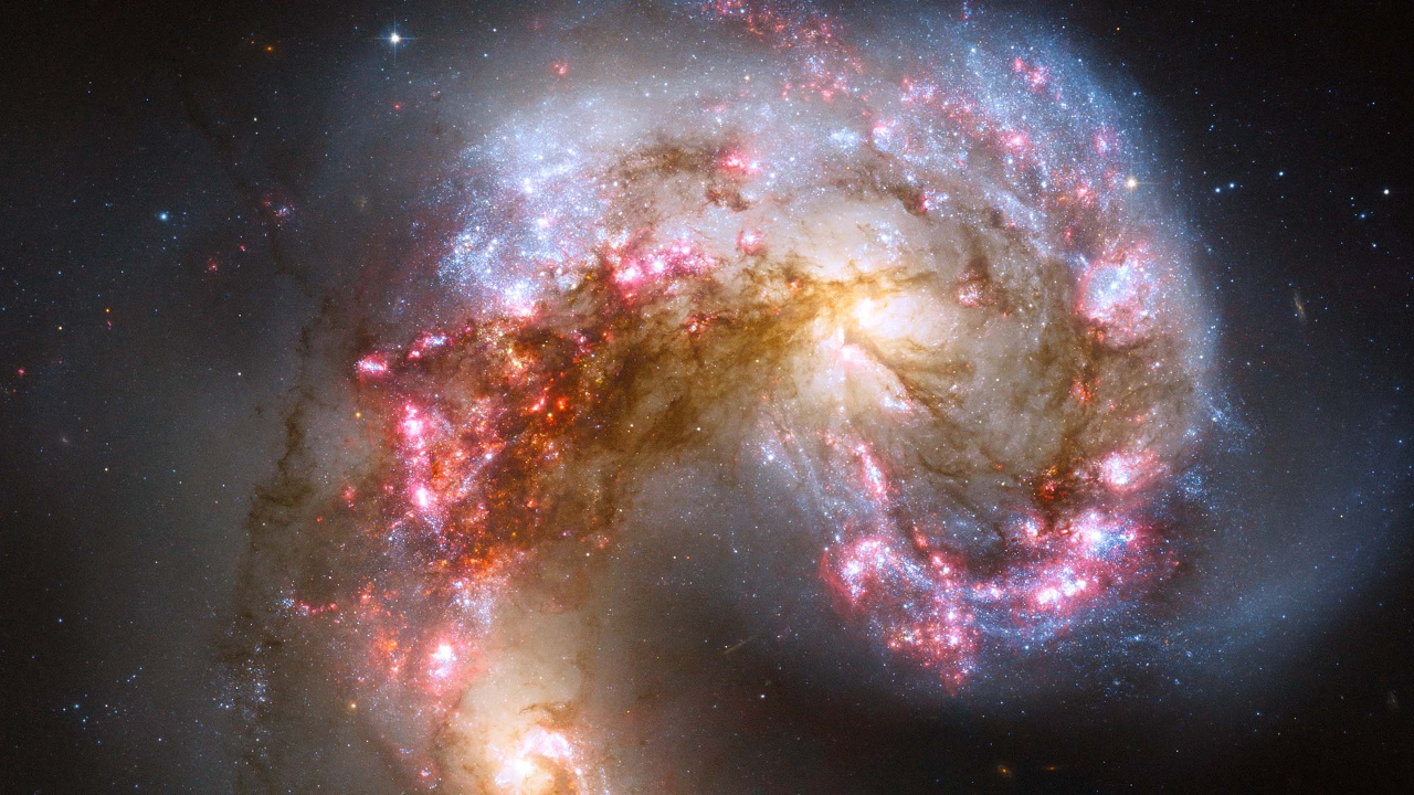 Обои Галактика, космический телескоп Хаббл, Астрономия, туманность, астрономический объект в разрешении 1280x720