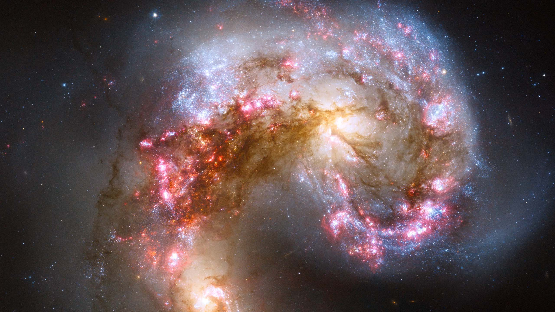 Обои Галактика, космический телескоп Хаббл, Астрономия, туманность, астрономический объект в разрешении 1920x1080