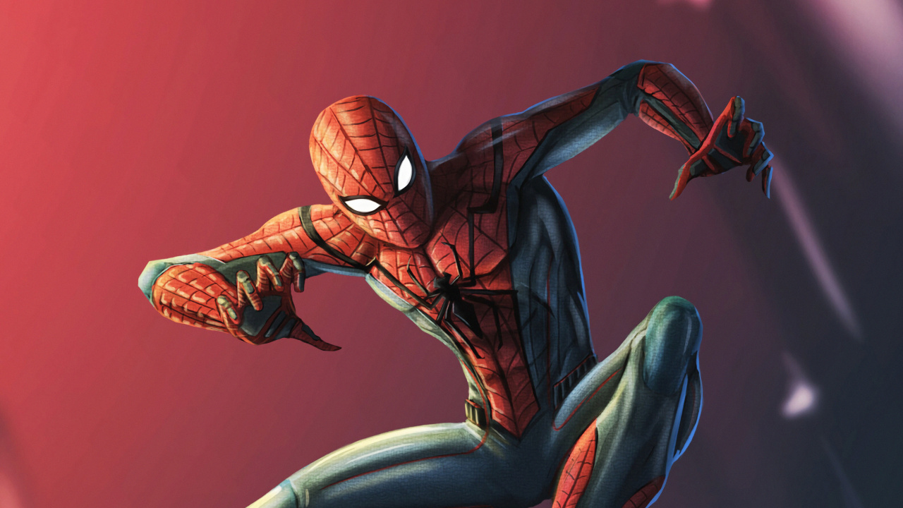 Обои человек-паук, комиксы Марвел, комиксы, супергерой, иллюстрация в разрешении 1280x720