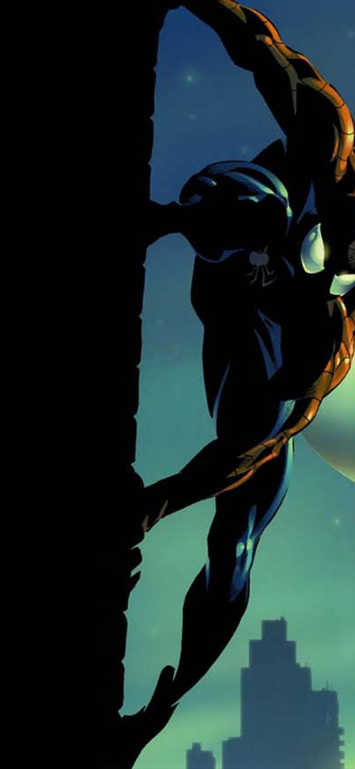 Обои комикс человек паук, человек-паук, комиксы, супергерой, арт в разрешении 1242x2688