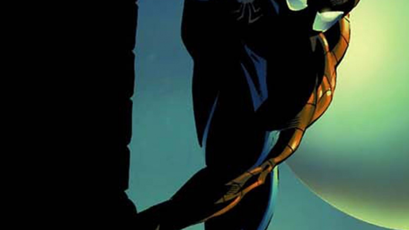 Обои комикс человек паук, человек-паук, комиксы, супергерой, арт в разрешении 1366x768