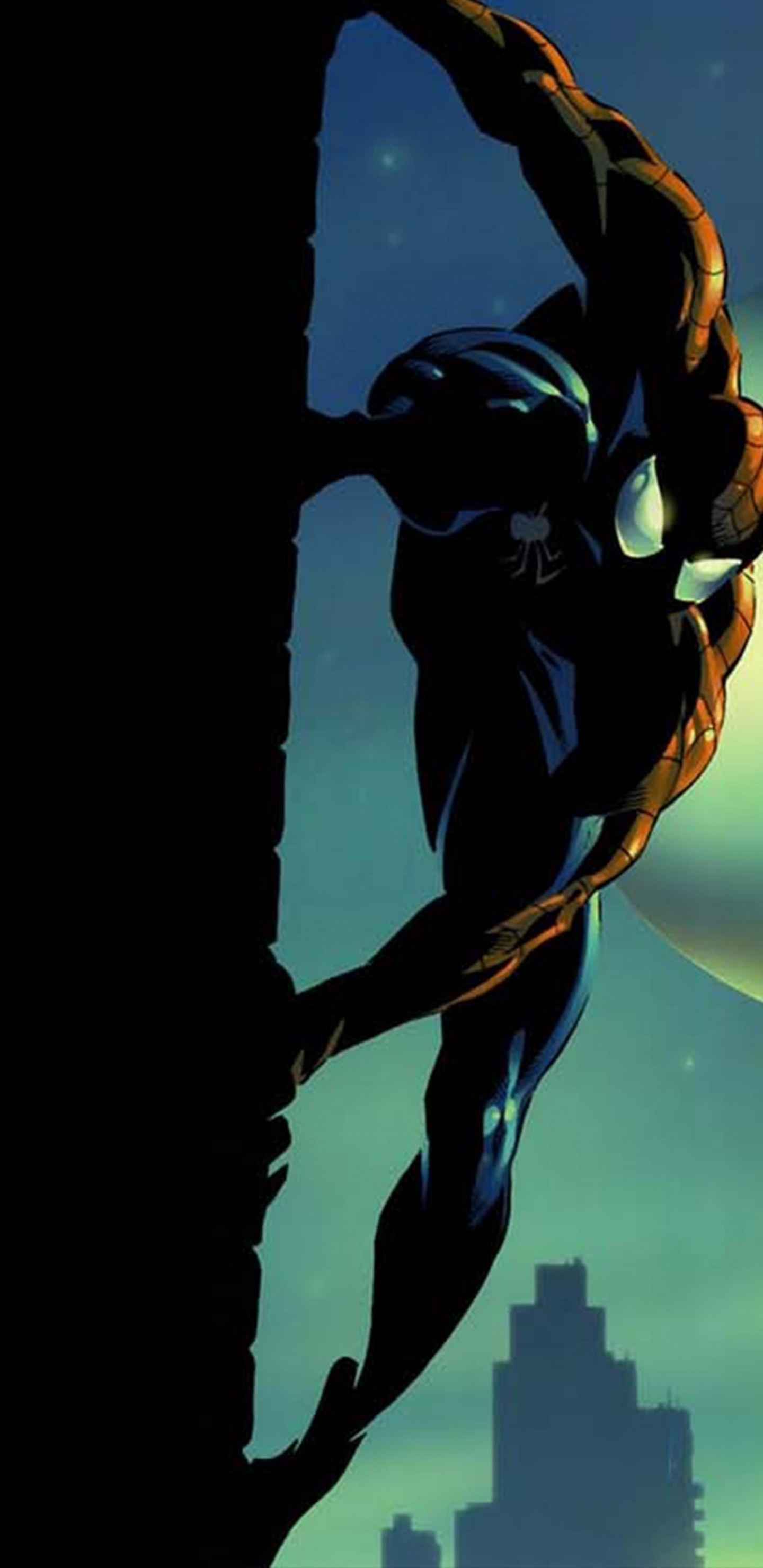 Обои комикс человек паук, человек-паук, комиксы, супергерой, арт в разрешении 1440x2960