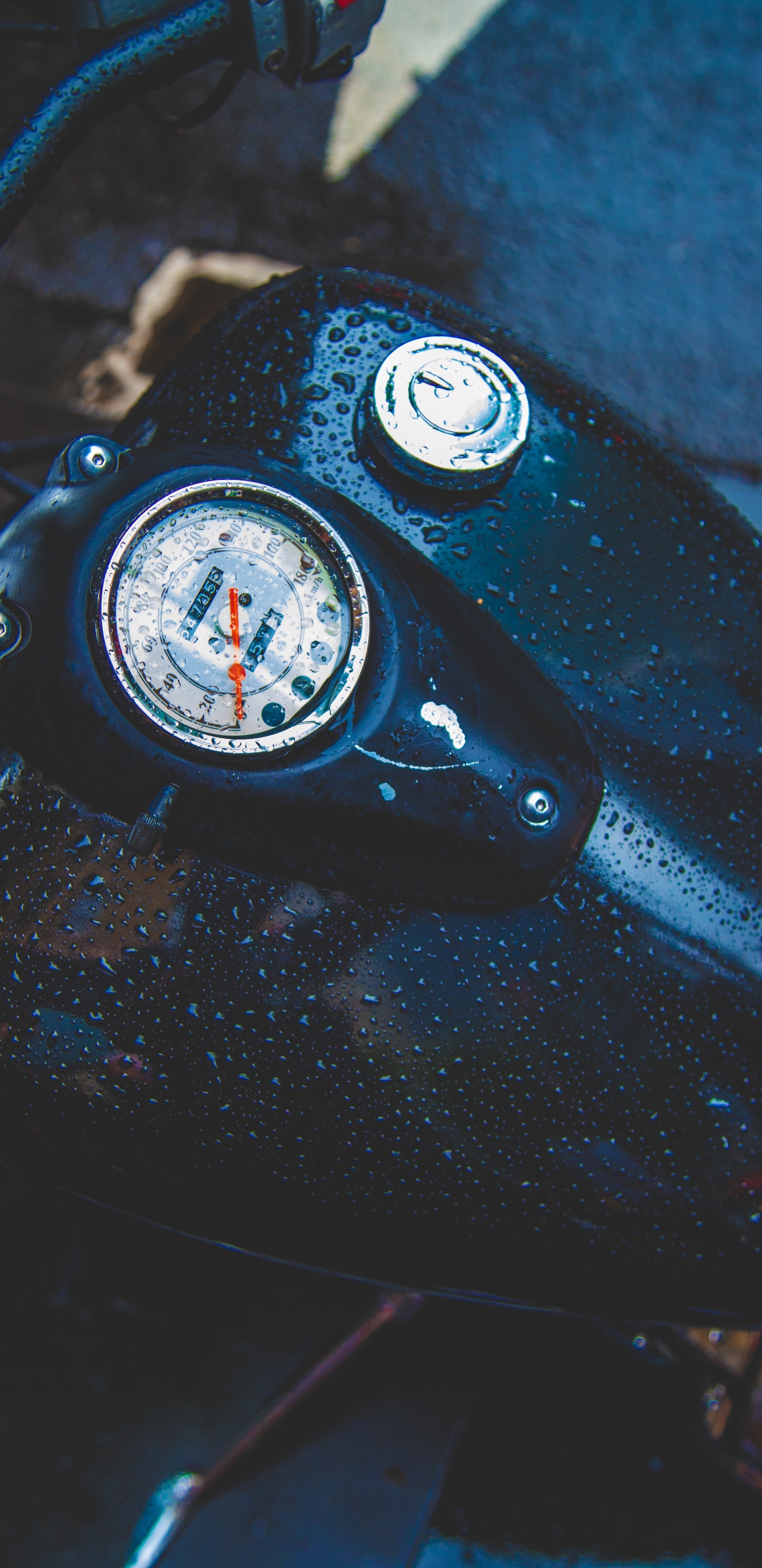 Обои мотоцикл, велосипед, спидометр, автомобильные запчасти, авто в разрешении 1440x2960