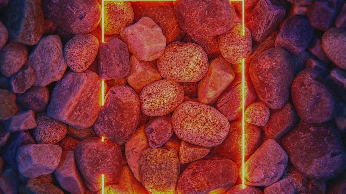 Обои Оранжевый цвет, кирпич, тепло, газ, полутона и оттенки в разрешении 1366x768