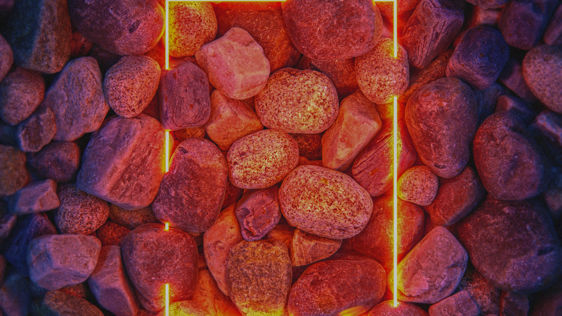 Обои Оранжевый цвет, кирпич, тепло, газ, полутона и оттенки в разрешении 1920x1080