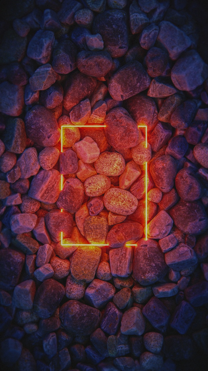 Обои Оранжевый цвет, кирпич, тепло, газ, полутона и оттенки в разрешении 720x1280