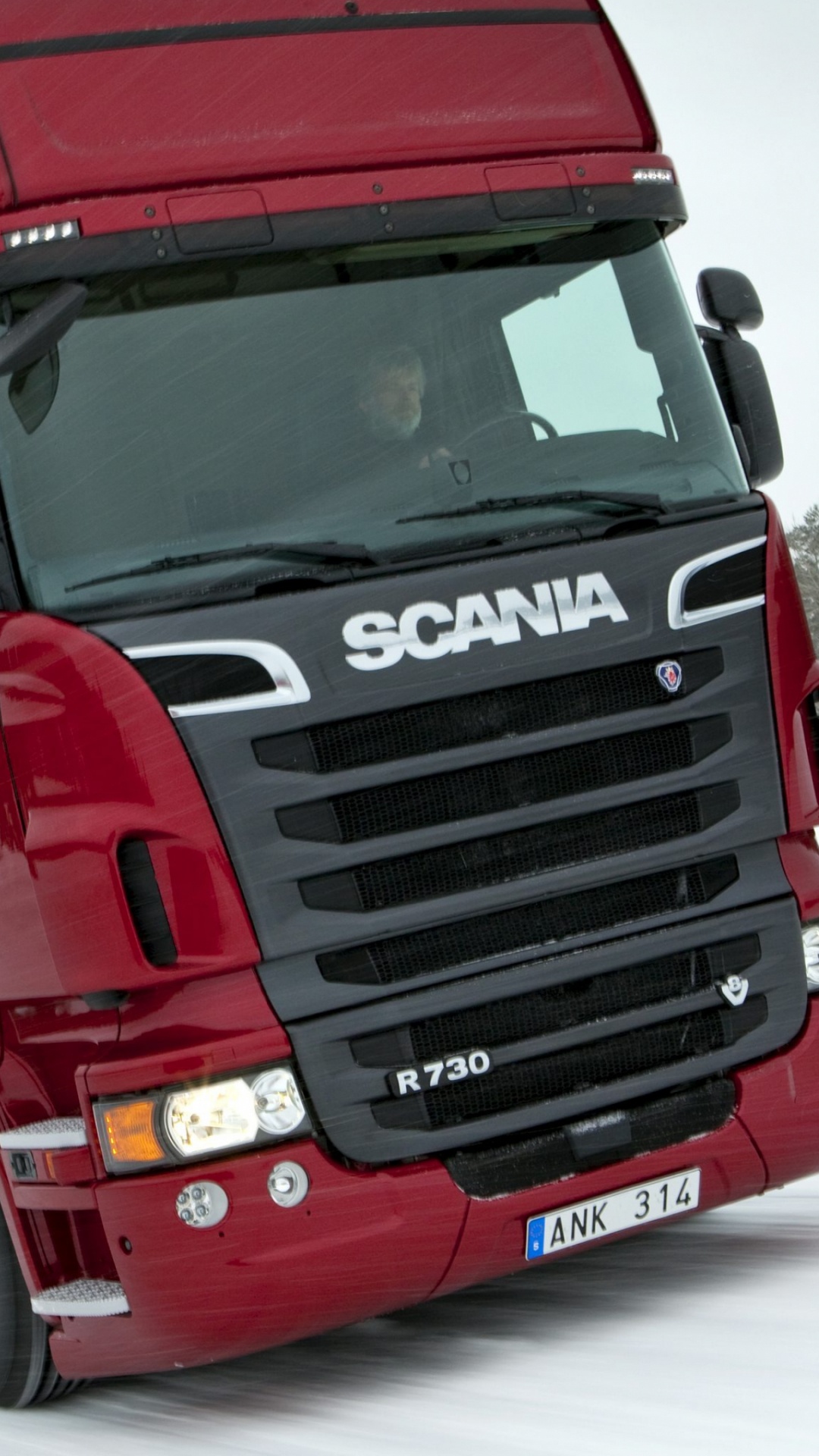 Обои грузовик, транспорт, трейлер тележки, седельный тягач, автомобильный экстерьер в разрешении 1080x1920