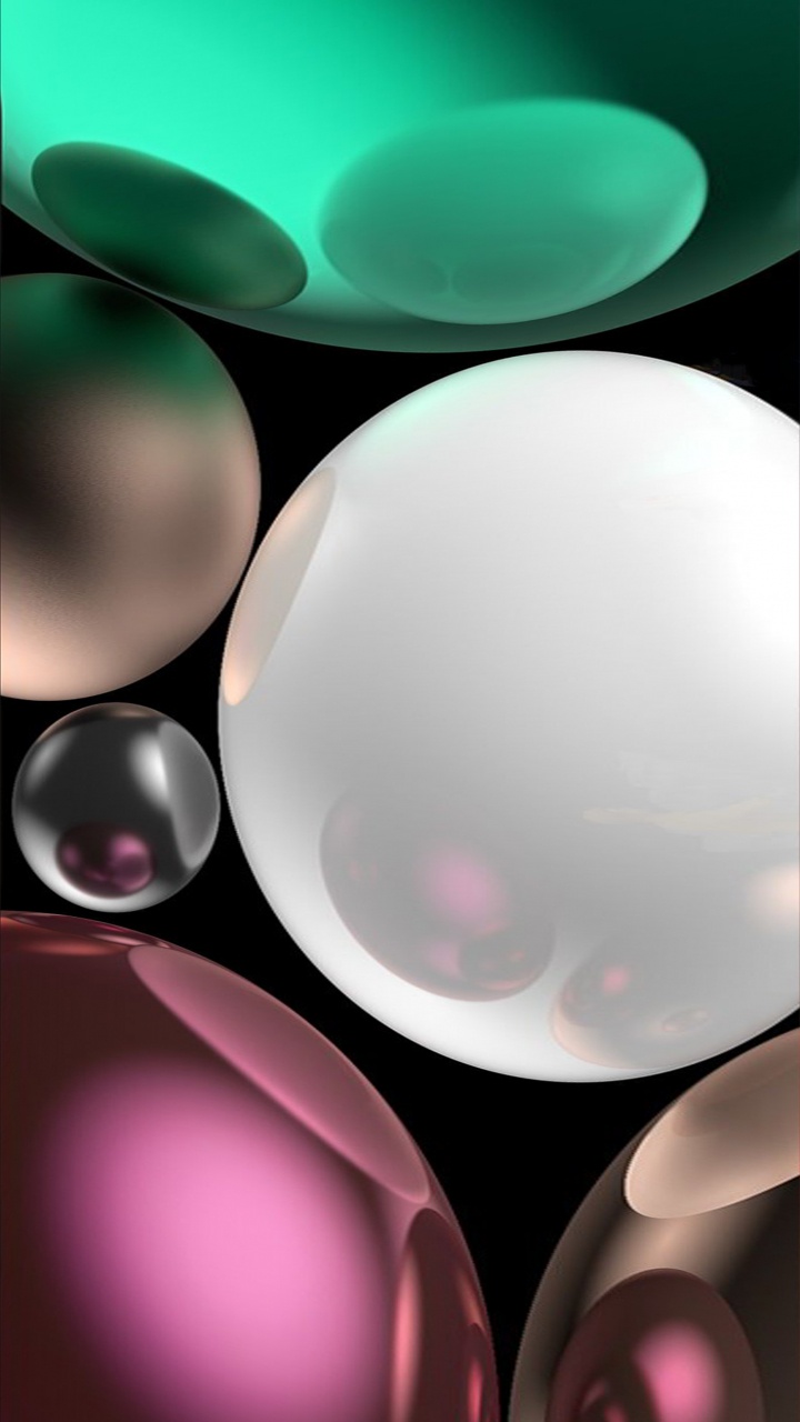 Обои Эпл, смартфон, розовый, пузырь, графика в разрешении 720x1280