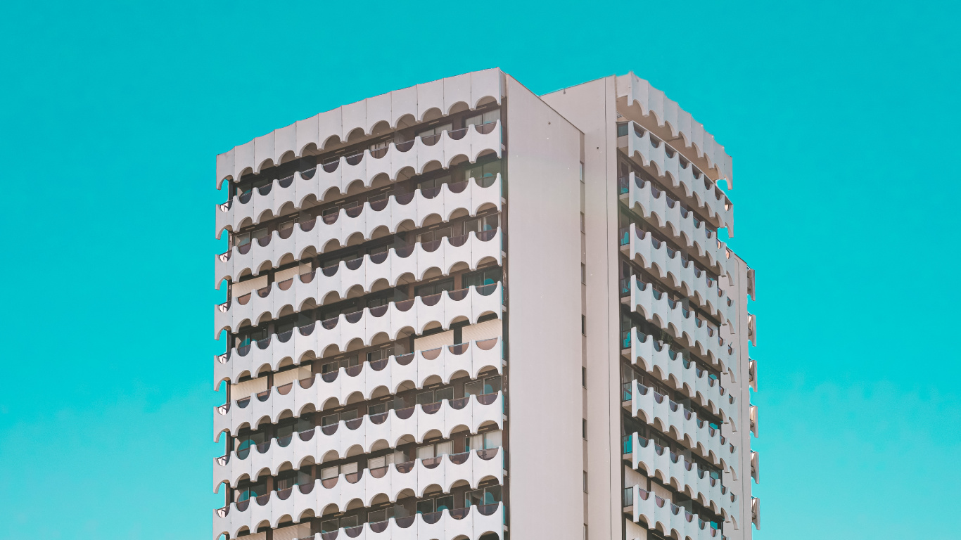 Обои кондоминиум, архитектура, башня, небоскреб, коммерческое здание в разрешении 1366x768