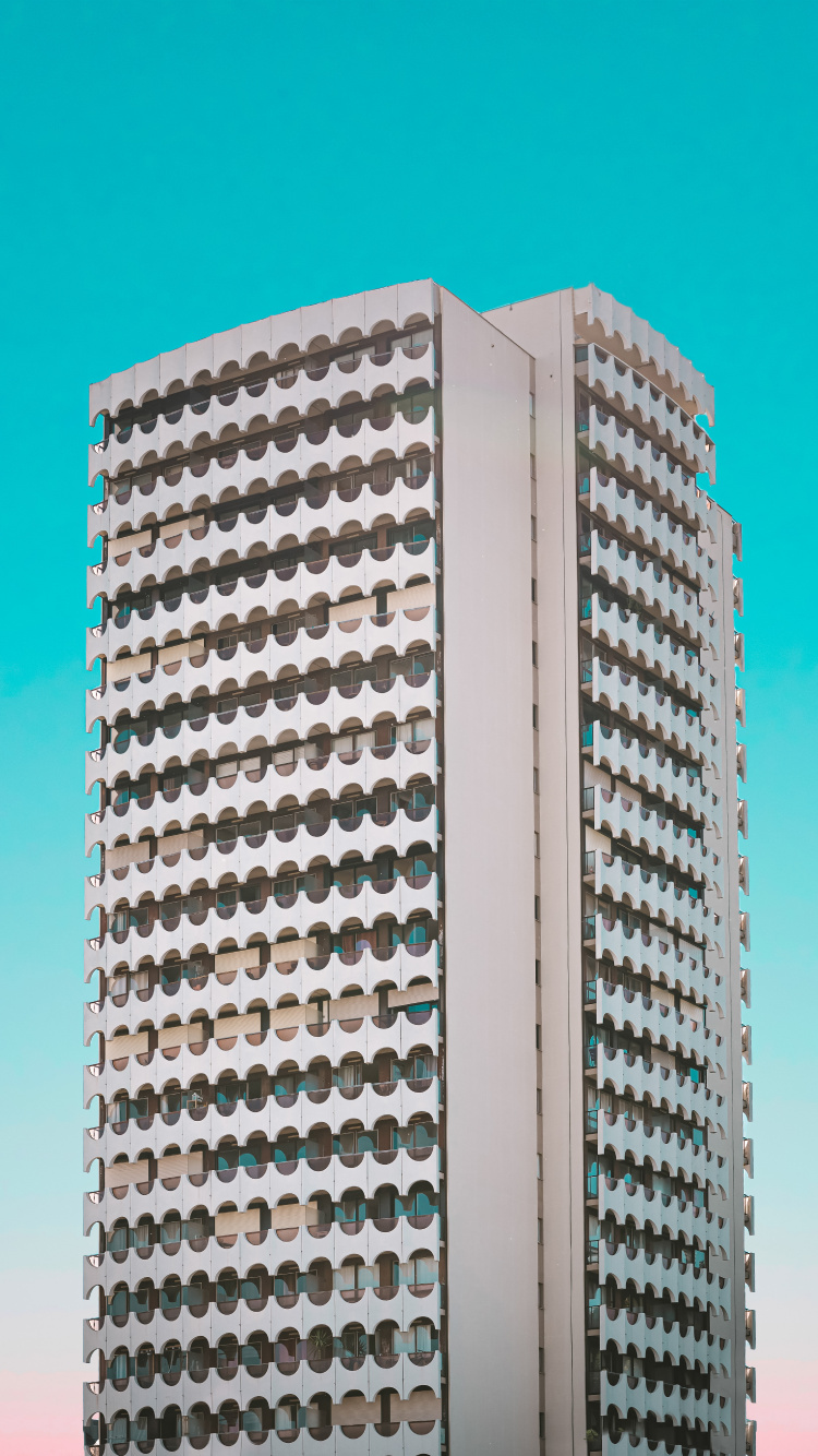 Обои кондоминиум, архитектура, башня, небоскреб, коммерческое здание в разрешении 750x1334