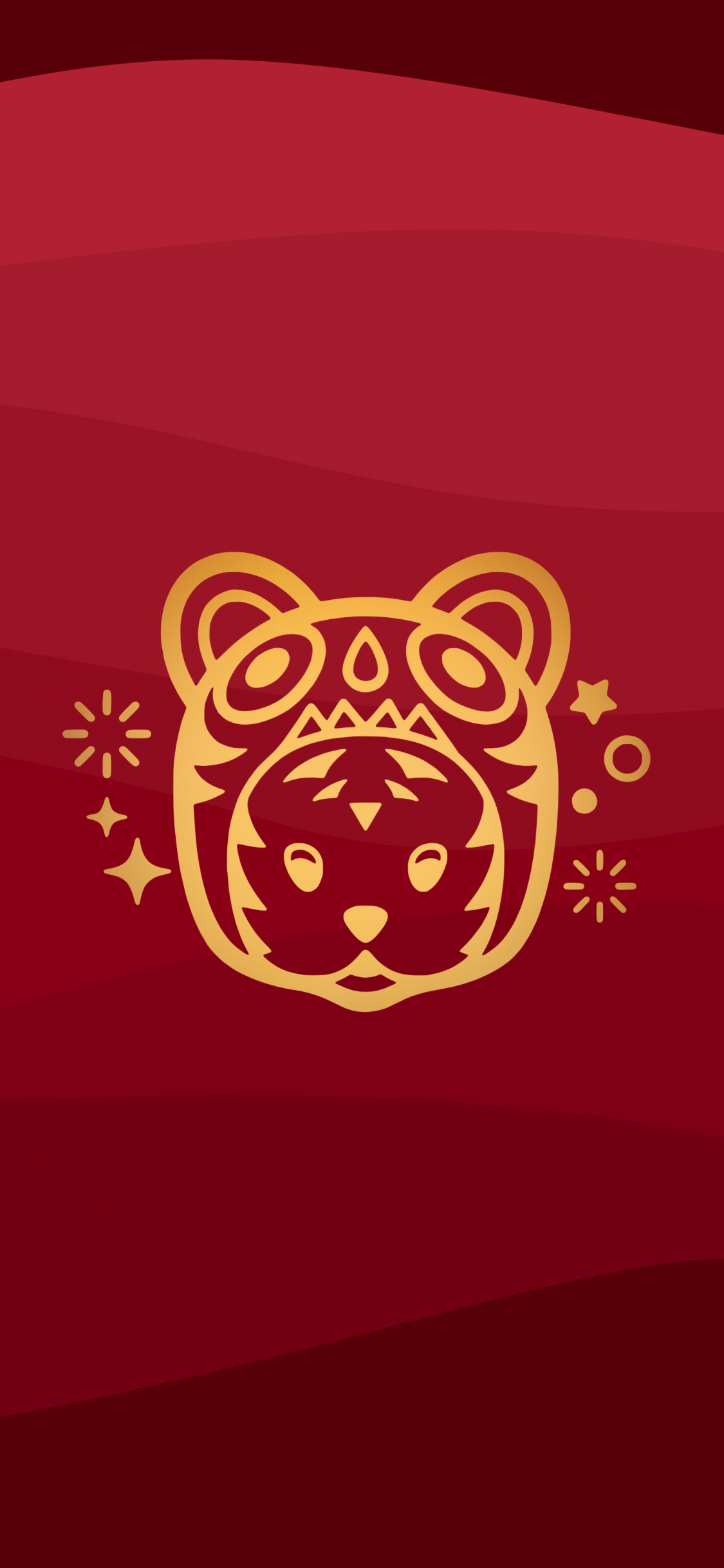 Обои тигр, яблоко, Оранжевый цвет, арт, пурпурный цвет в разрешении 1125x2436