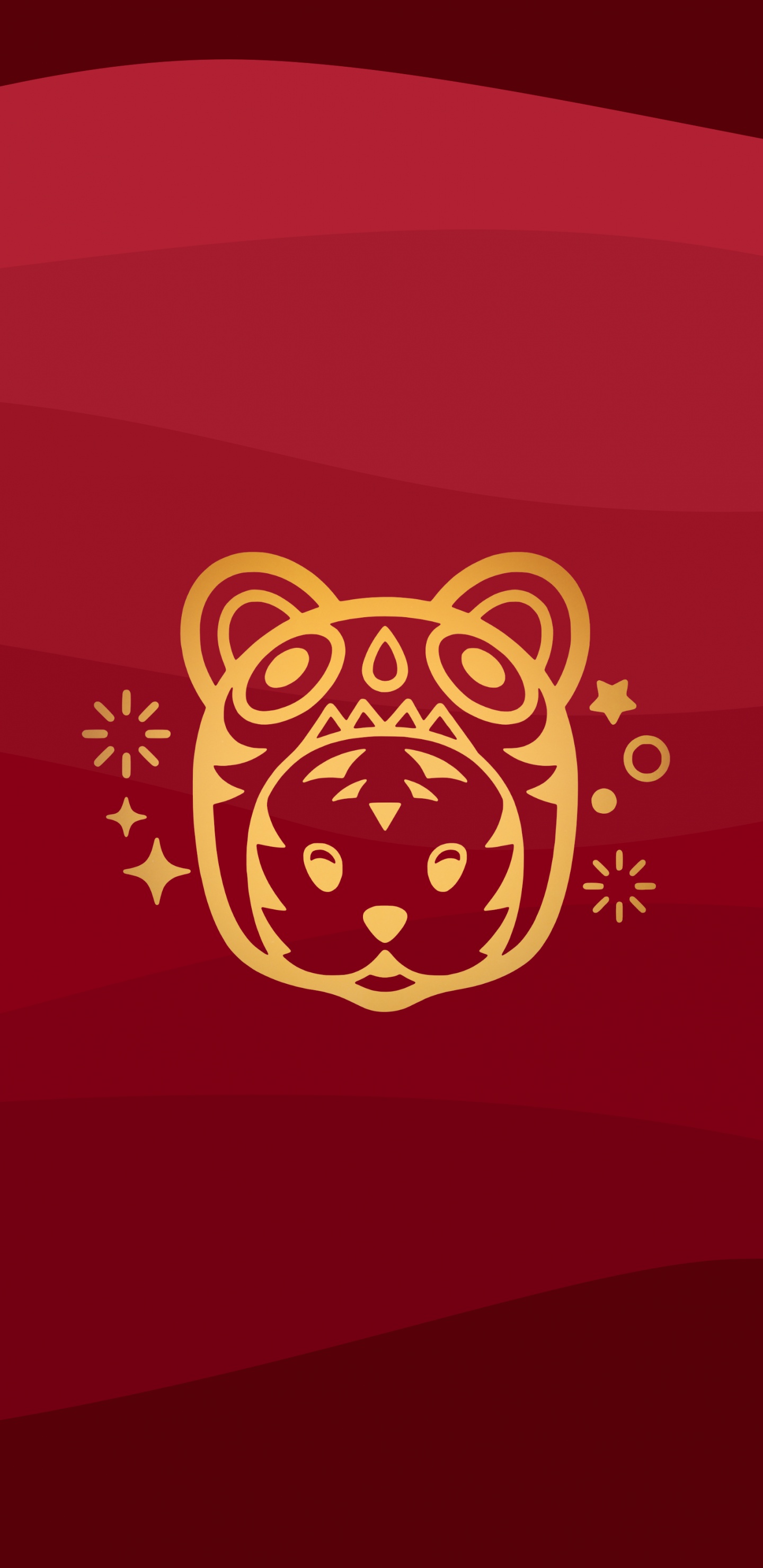 Обои тигр, яблоко, Оранжевый цвет, арт, пурпурный цвет в разрешении 1440x2960